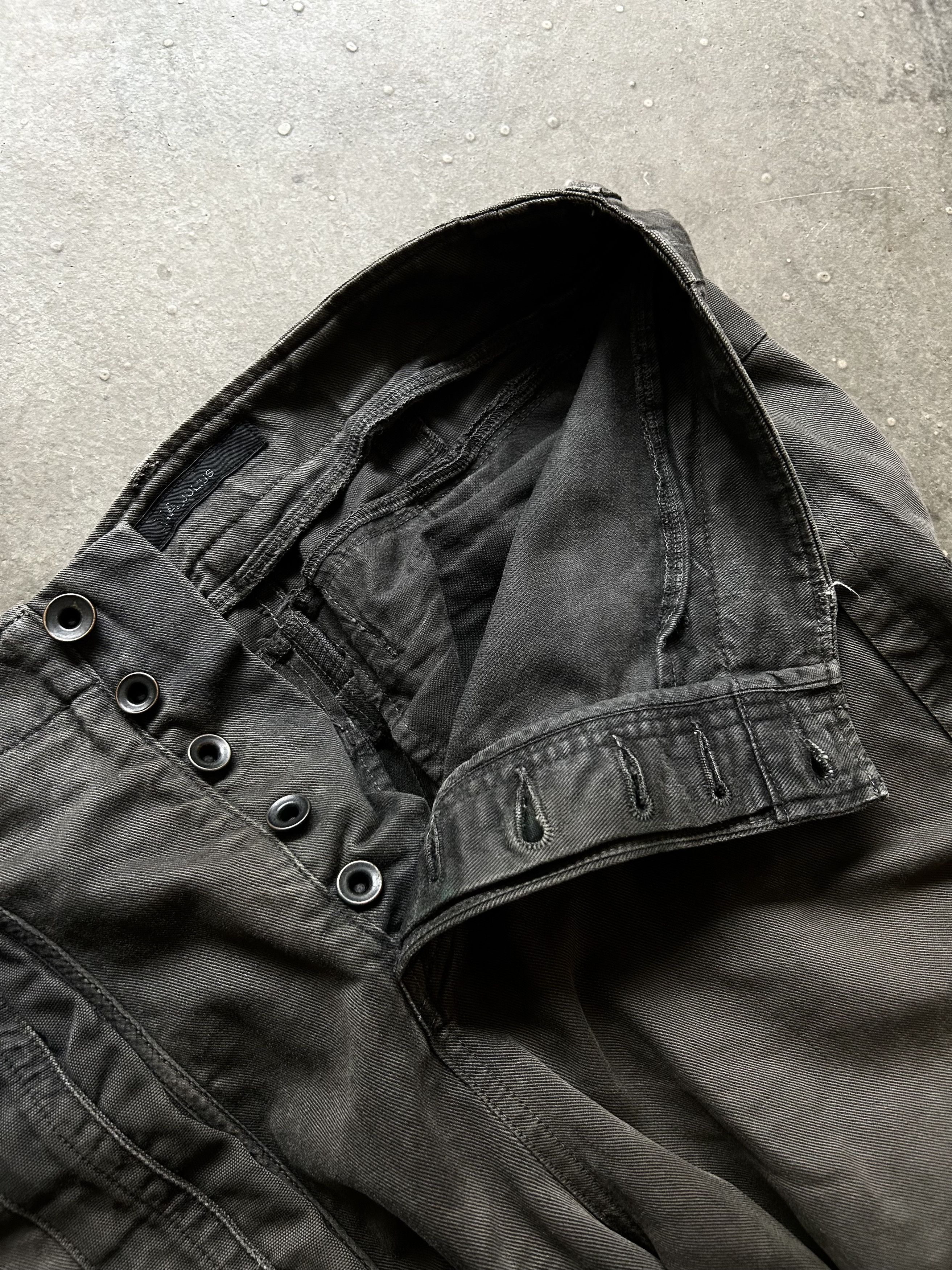 Julius Julius 10s Distressed Curved Cargo Pants Size US 32 / EU 48 - 6 Thumbnail
