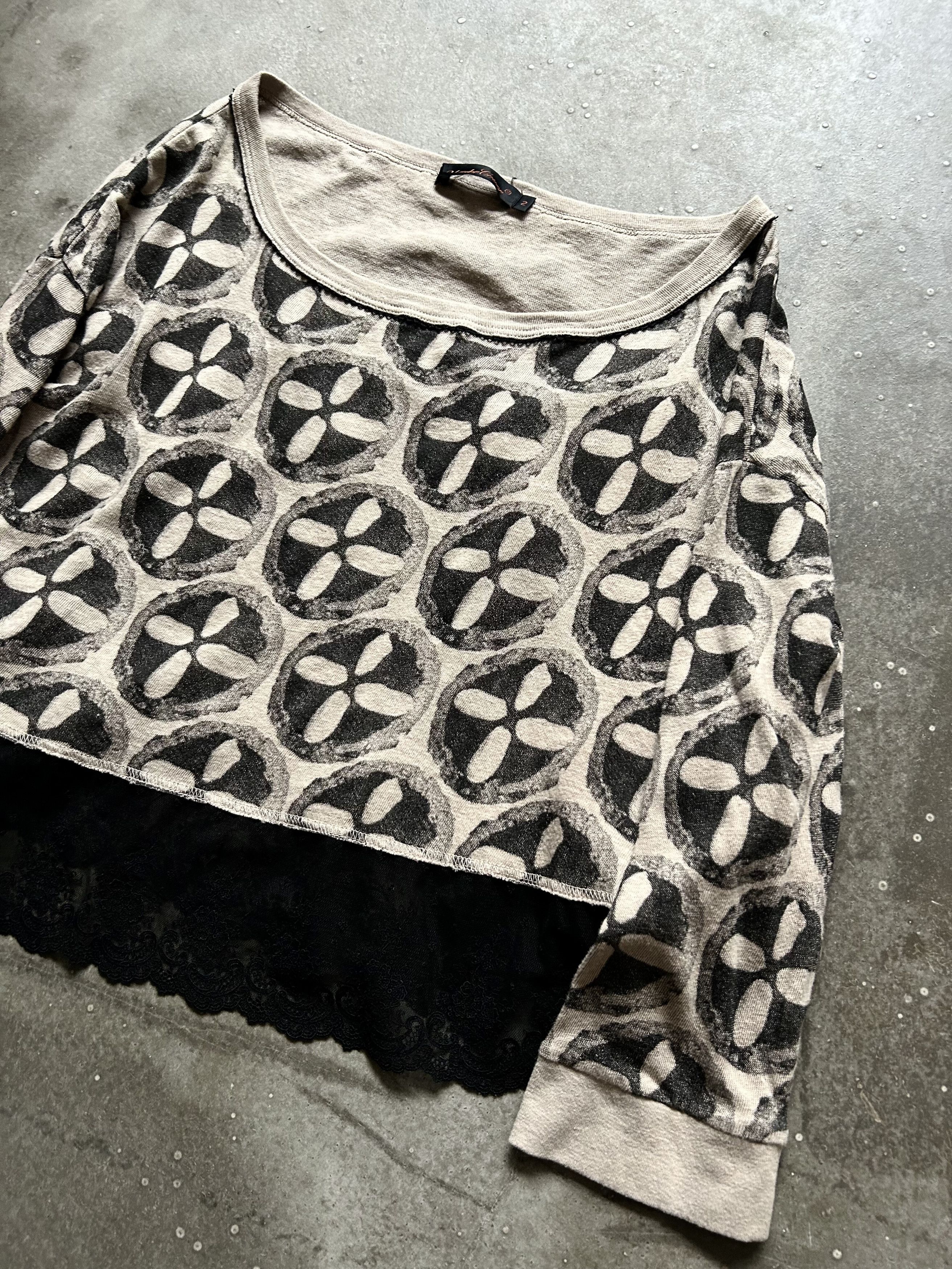 Undercover UNDERCOVER 05ss Lace Print Top Size M / US 6-8 / IT 42-44 - 4 Thumbnail