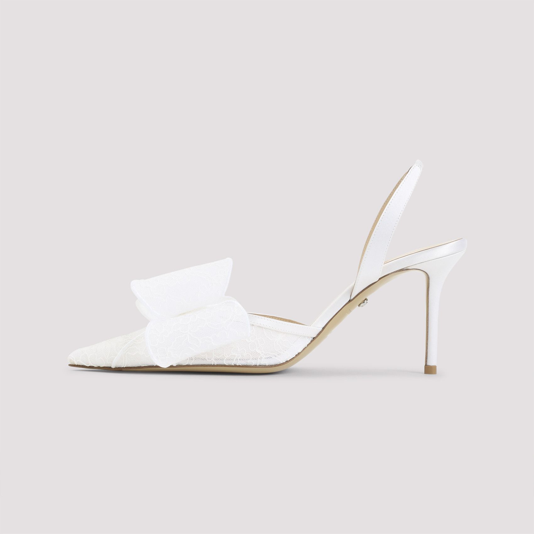 MACH & MACH Mach & Mach Le Cadeau White Lace Slingback Size US 8 / IT 38 - 2 Thumbnail