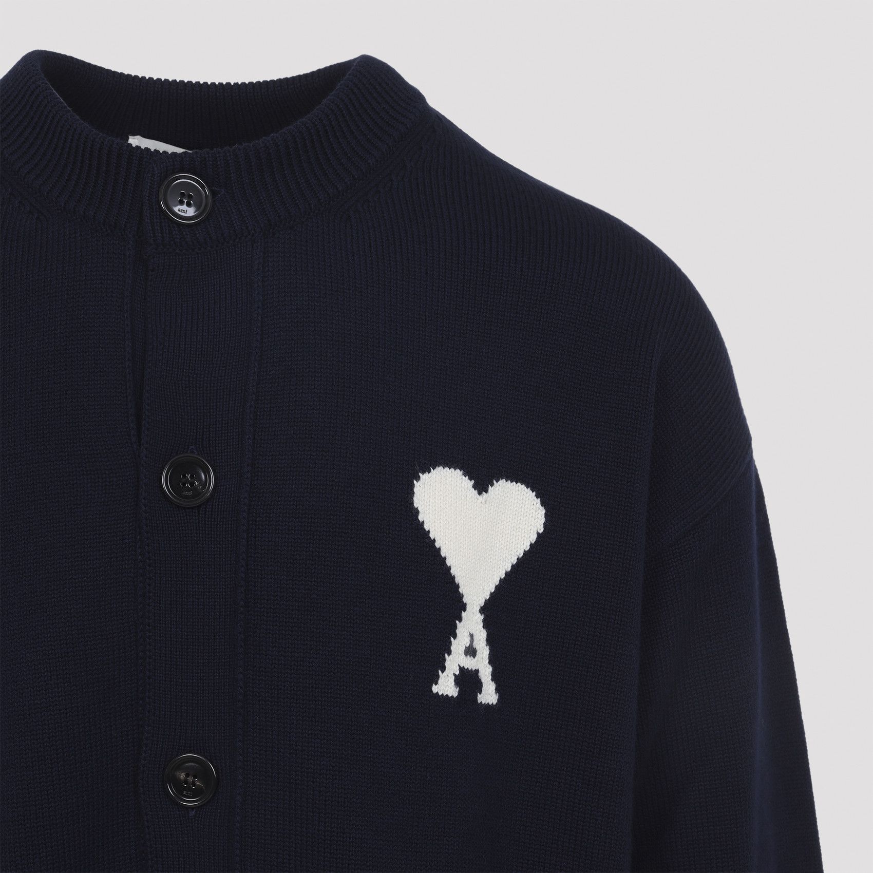AMI Ami Wool and Cotton Cardigan Size US S / EU 44-46 / 1 - 4 Thumbnail