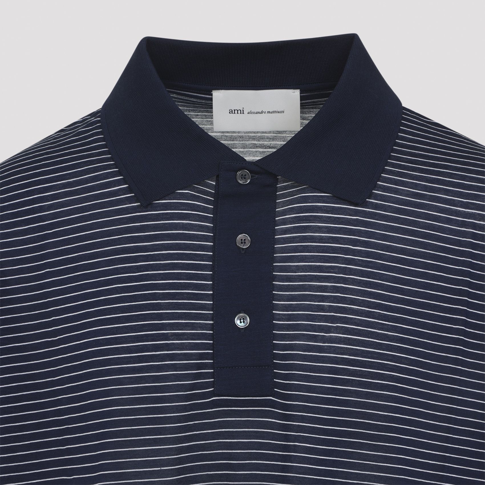 AMI Ami Striped Boxy Fit Polo Size US L / EU 52-54 / 3 - 3 Thumbnail