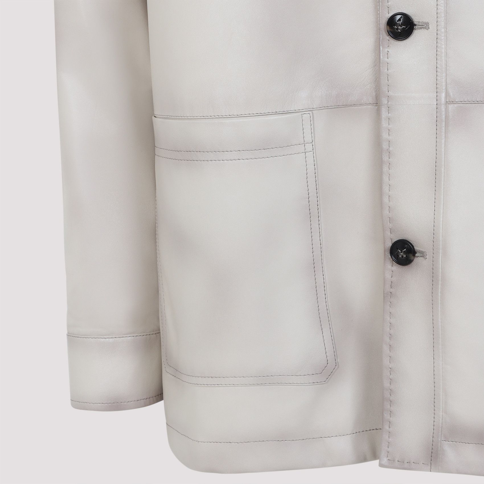 Kiton Kiton Lamb Leather Jacket Size US XL / EU 56 / 4 - 3 Thumbnail
