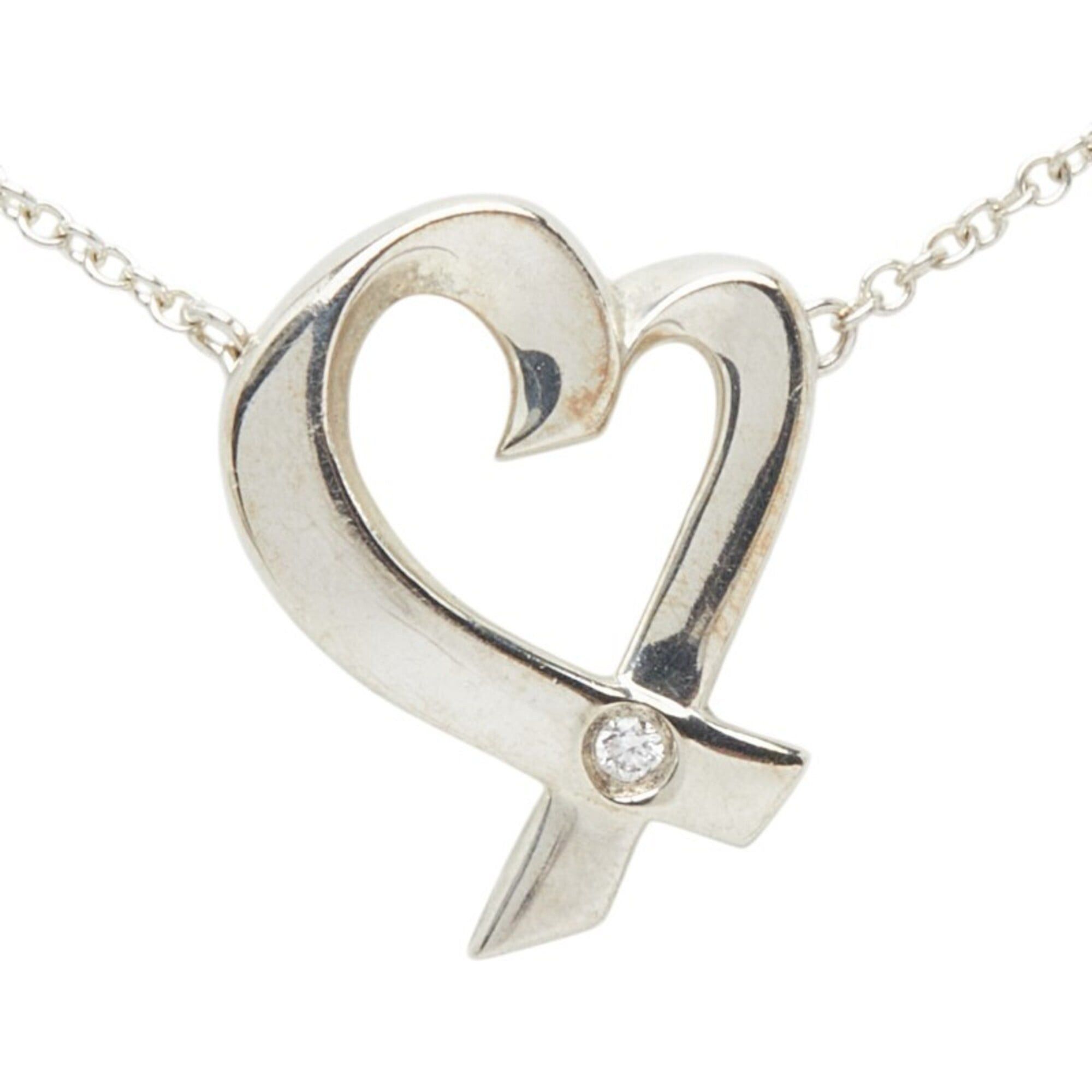Tiffany & Co. Tiffany & Co. Loving Heart 1P Diamond Necklace, SV925 Silver, Women's. Size ONE SIZE - 2 Thumbnail