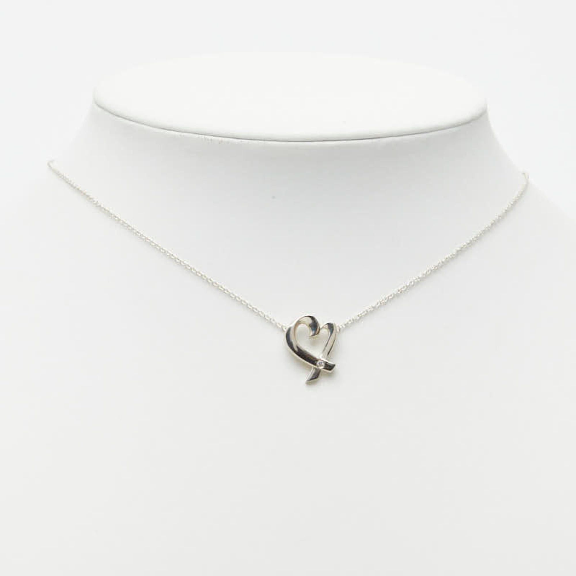 Tiffany & Co. Tiffany & Co. Loving Heart 1P Diamond Necklace, SV925 Silver, Women's. Size ONE SIZE - 7 Thumbnail