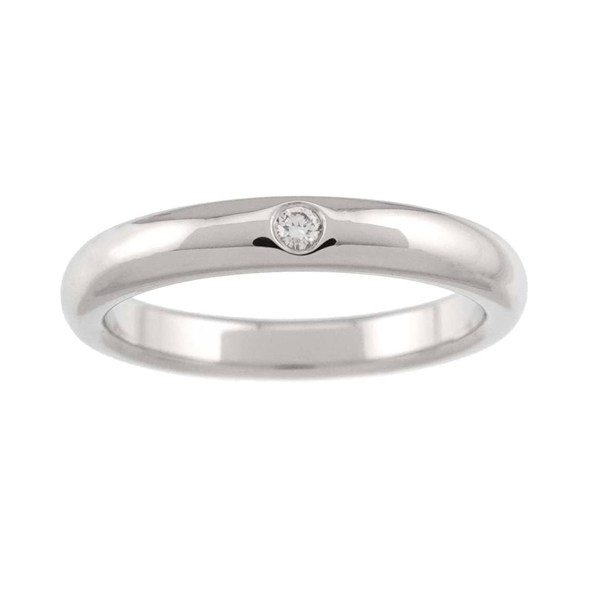 Tiffany & Co. Tiffany & Co. Stacking Band Ring with 1 Diamond, Platinum. Size ONE SIZE - 2 Thumbnail
