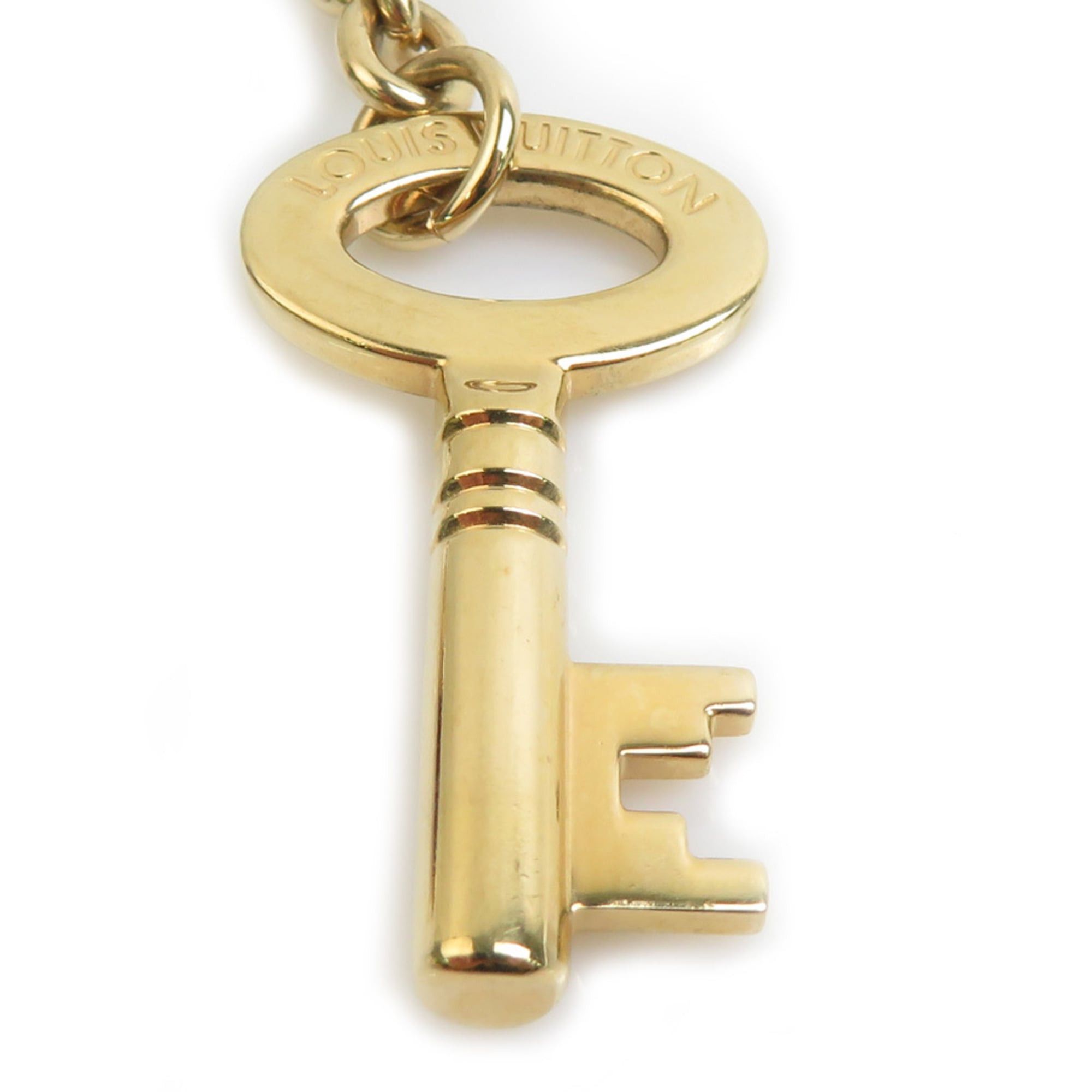 Hermes Hermes Charm Keyring Portefeuille LV Facet Metal Enamel Gold Bordeaux Women's M60073 Free Shipping e61678a Size ONE SIZE - 4 Thumbnail