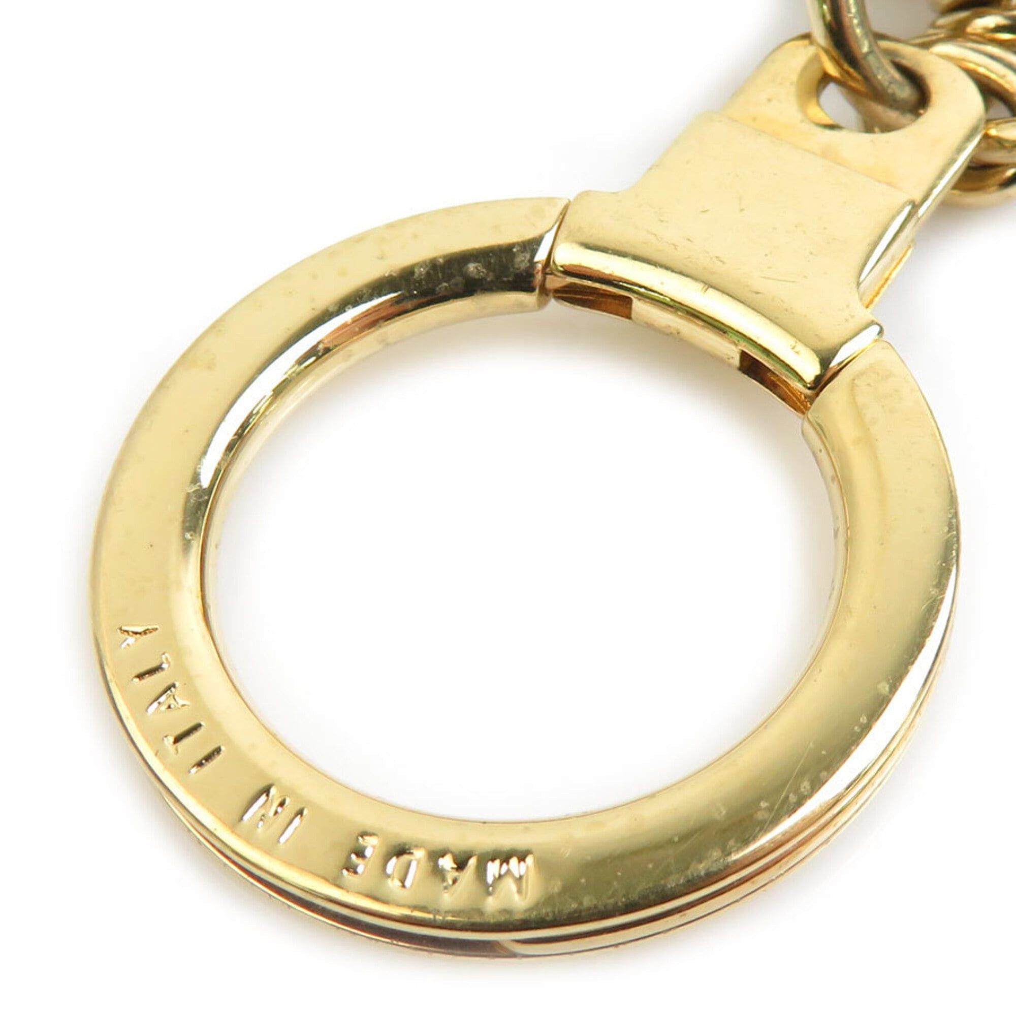 Hermes Hermes Charm Keyring Portefeuille LV Facet Metal Enamel Gold Bordeaux Women's M60073 Free Shipping e61678a Size ONE SIZE - 6 Thumbnail