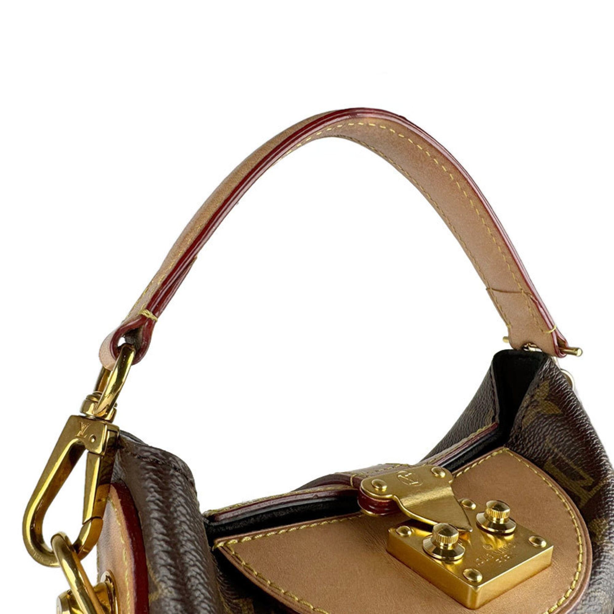 Louis Vuitton Louis Vuitton Handbag Shoulder Bag Monogram Duffle Canvas Brown Gold Women's M43587 Free Shipping z9134 Size ONE SIZE - 10 Thumbnail