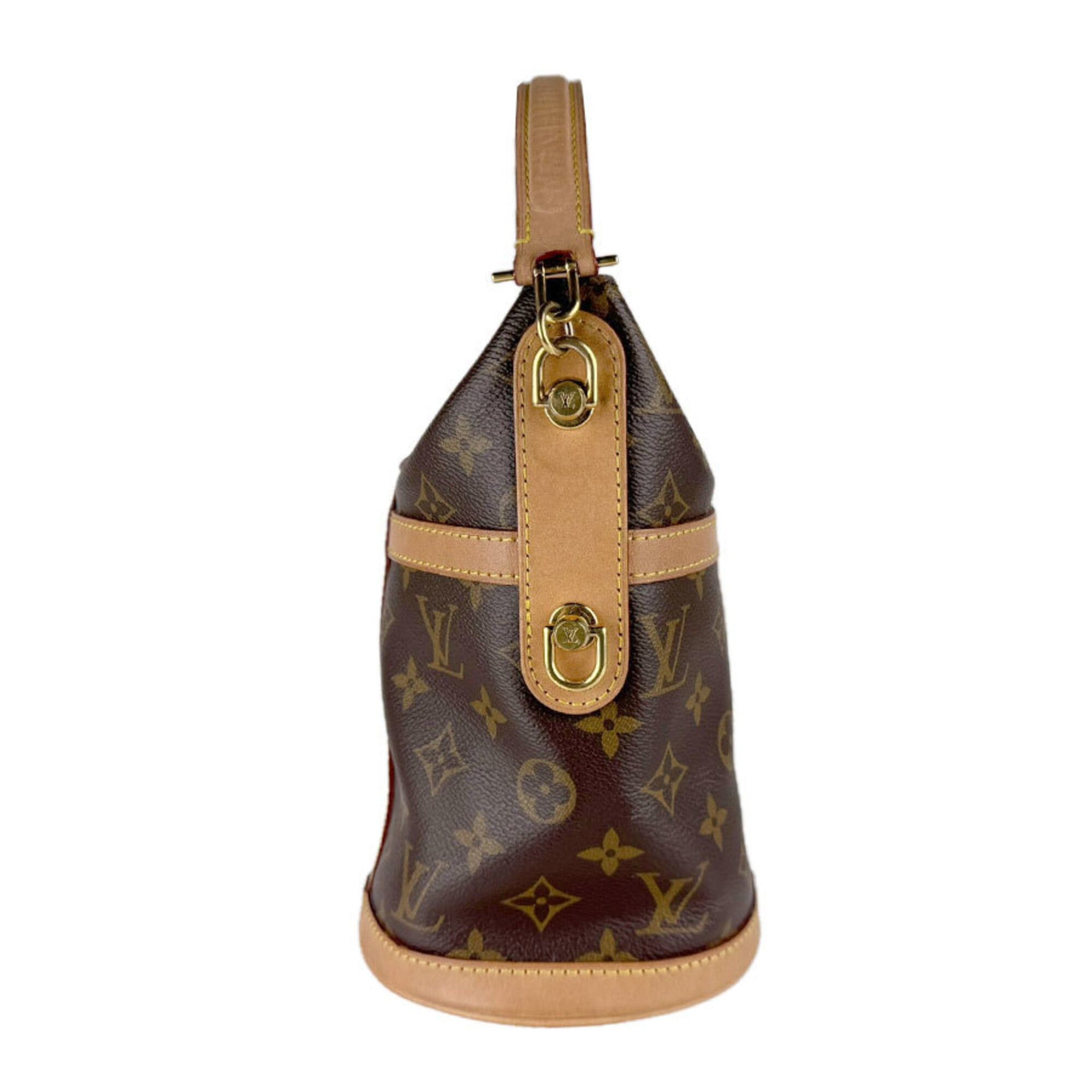 Louis Vuitton Louis Vuitton Handbag Shoulder Bag Monogram Duffle Canvas Brown Gold Women's M43587 Free Shipping z9134 Size ONE SIZE - 2 Thumbnail
