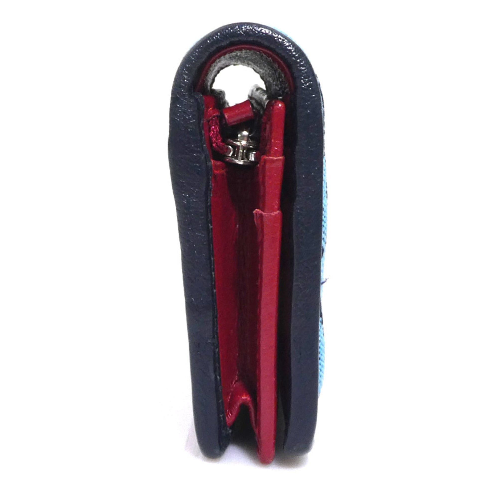 Gucci Gucci Bi-fold wallet GG Marmont canvas Blue Pink Men's Women's 466492 Free shipping h32096a Size ONE SIZE - 3 Thumbnail