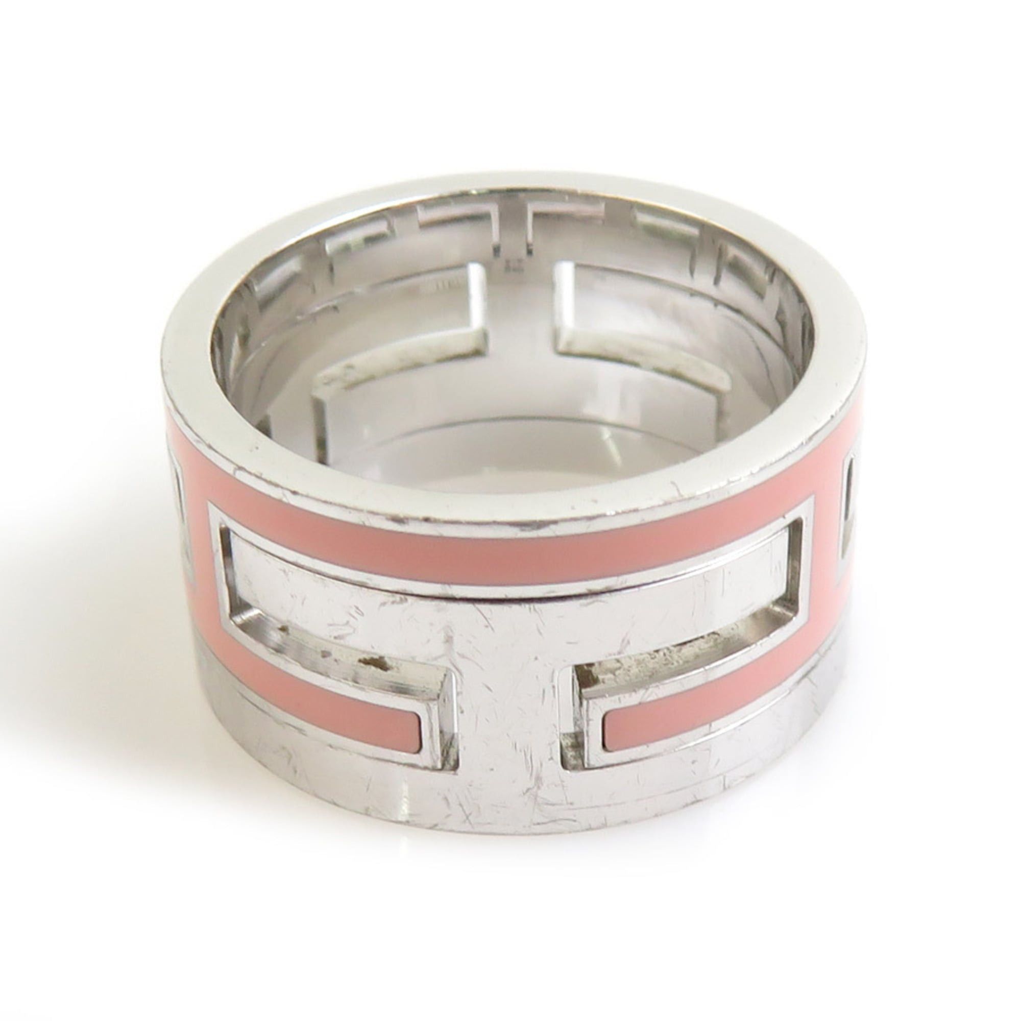 Hermes Hermes Ring Move H Sterling Silver 925 Enamel Pink Women's Free Shipping e61675a Size ONE SIZE - 3 Thumbnail