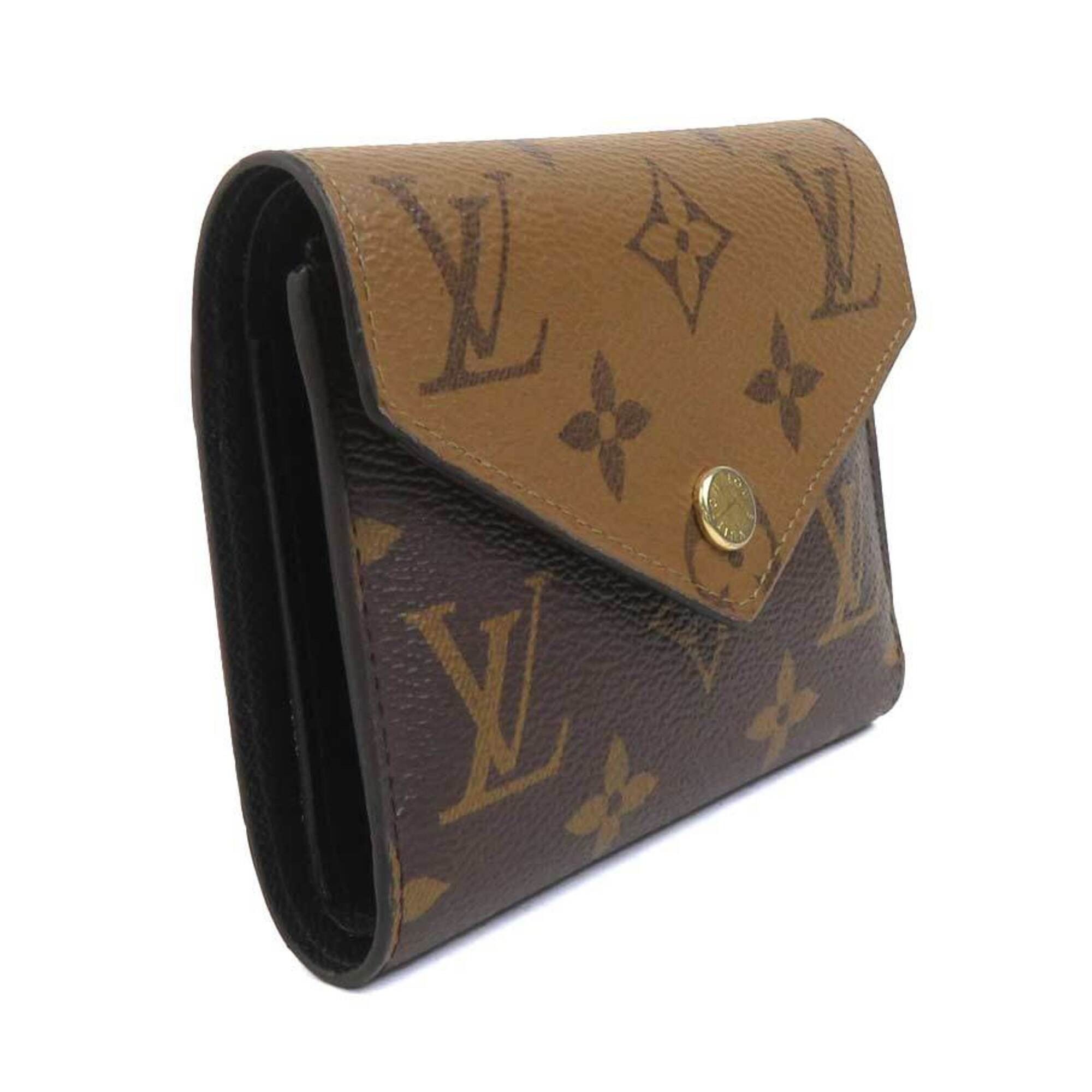 Louis Vuitton Louis Vuitton Tri-fold Wallet Monogram Reverse Portefeuille Victorine Brown Men's Women's M81557 Free Shipping h32098i Size ONE SIZE - 2 Thumbnail