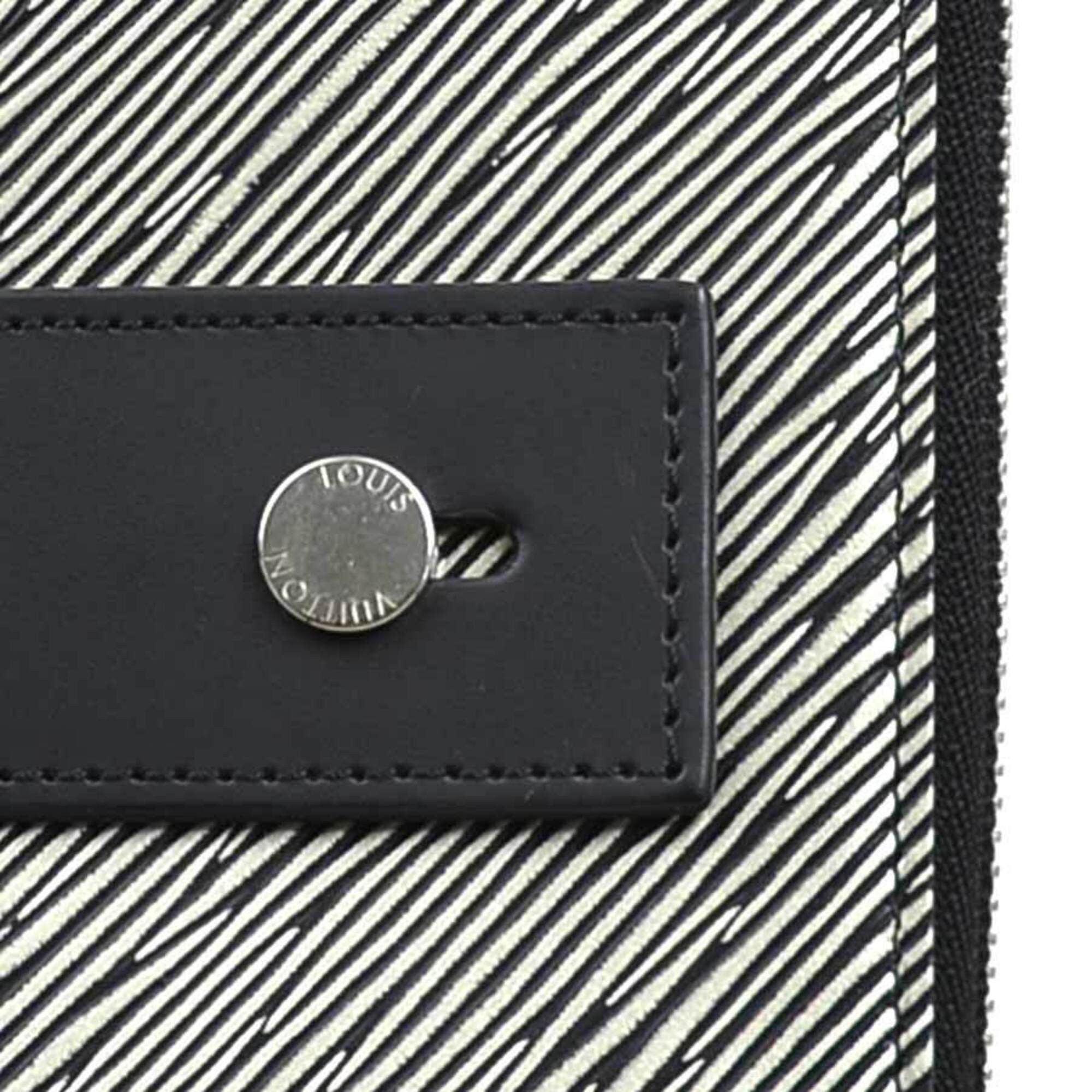 Louis Vuitton Louis Vuitton Clutch Bag Epi Platine Pochette Platte Leather Silver Black Men's M62092 Free Shipping e61663 Size ONE SIZE - 9 Thumbnail
