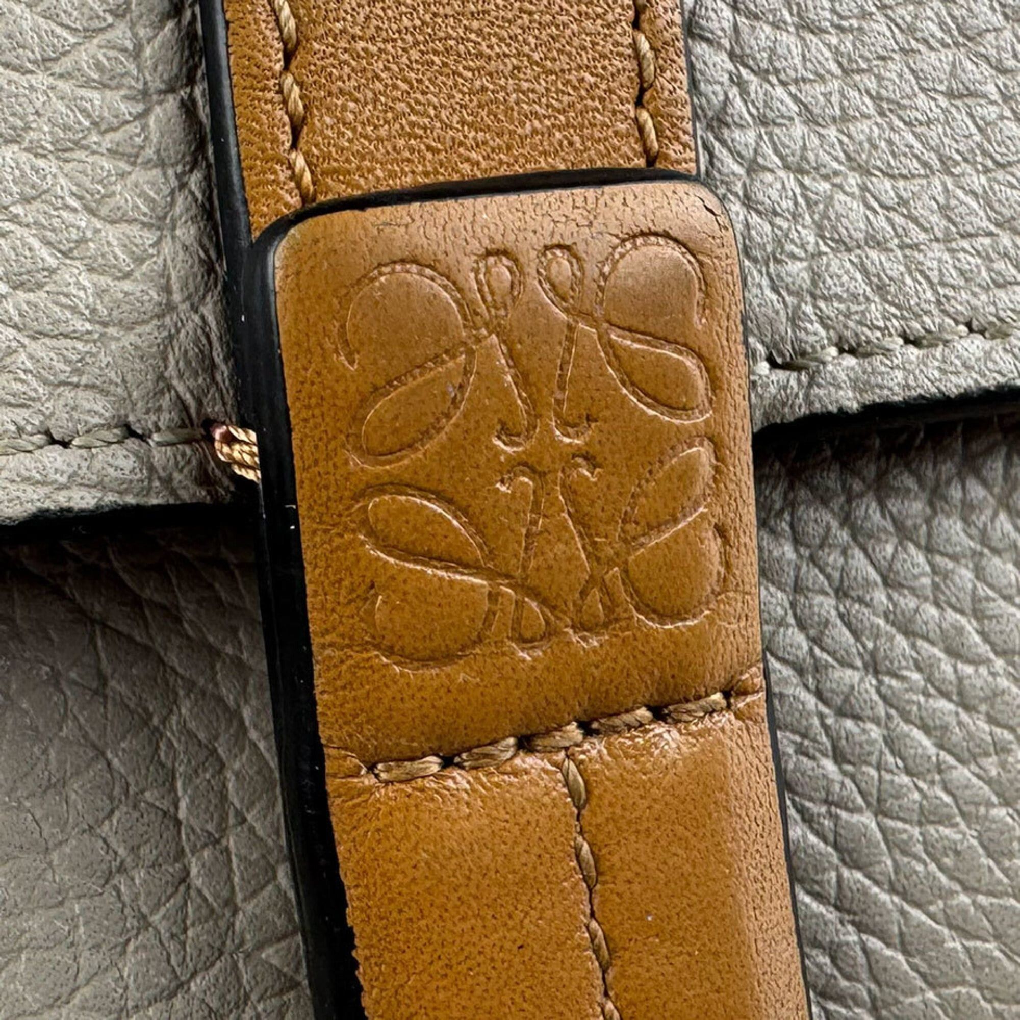 Loewe Loewe Tri-fold Wallet Vertical Small Leather Light Greige Brown Silver Women's Free Shipping z9127 Size ONE SIZE - 11 Thumbnail