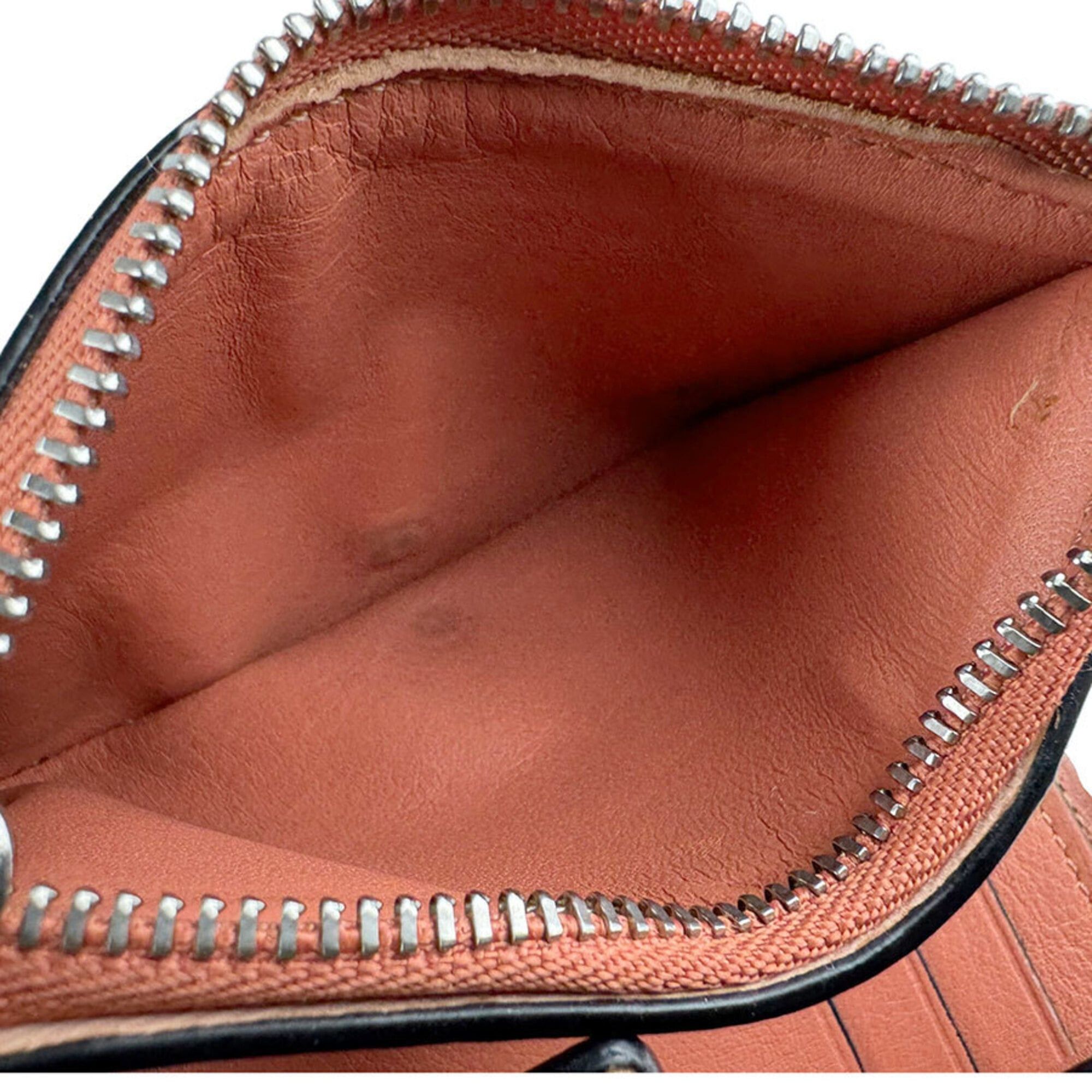 Loewe Loewe Tri-fold Wallet Vertical Small Leather Light Greige Brown Silver Women's Free Shipping z9127 Size ONE SIZE - 6 Thumbnail