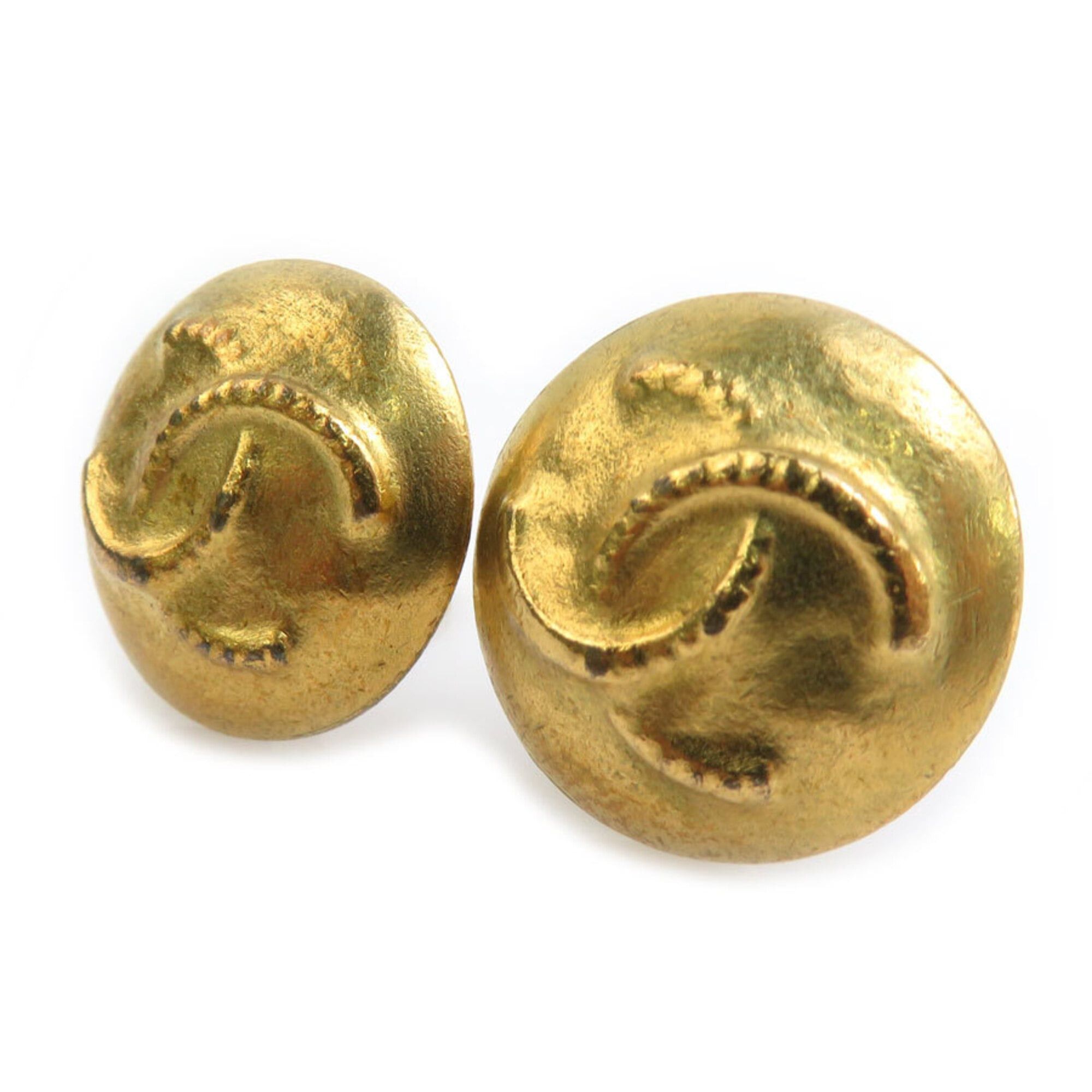 Chanel Chanel earrings, Coco Mark design, metal, gold, women's, free shipping, e61686k Size ONE SIZE - 2 Thumbnail