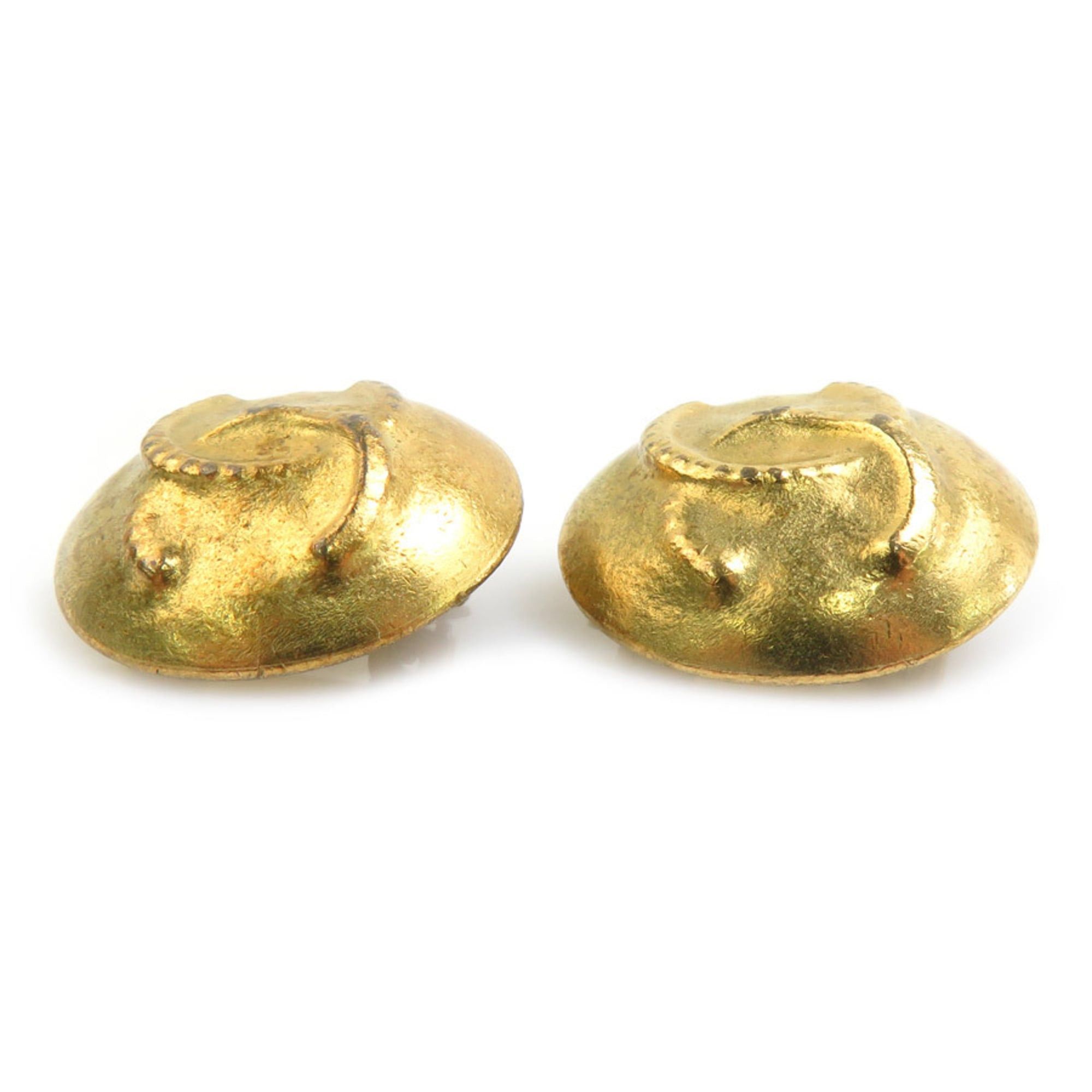 Chanel Chanel earrings, Coco Mark design, metal, gold, women's, free shipping, e61686k Size ONE SIZE - 3 Thumbnail