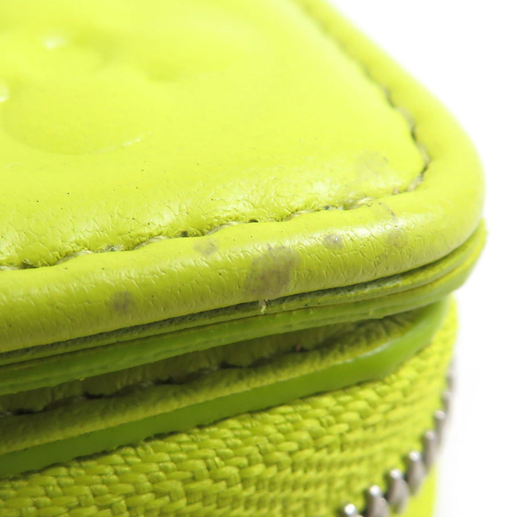 Louis Vuitton Louis Vuitton Bi-fold wallet Portefeuille Lou Leather Yellow Green Silver Women's M82331 Free Shipping e61682a Size ONE SIZE - 5 Thumbnail