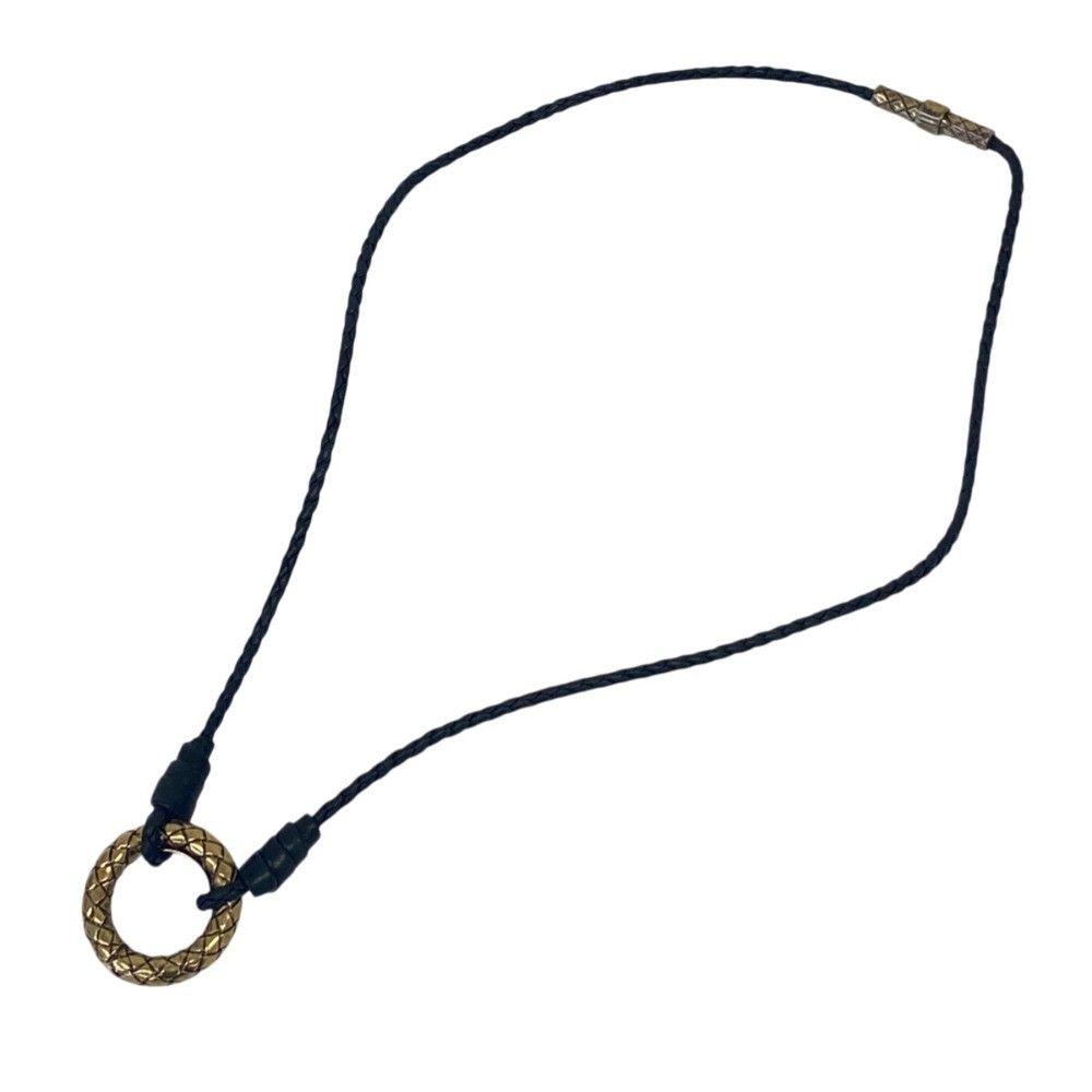Bottega Veneta Bottega Veneta Bottega Veneta 925 Silver Intrecciato Circle Necklace Precious Metal Necklace DUTY FREE for USA Size ONE SIZE - 2 Thumbnail