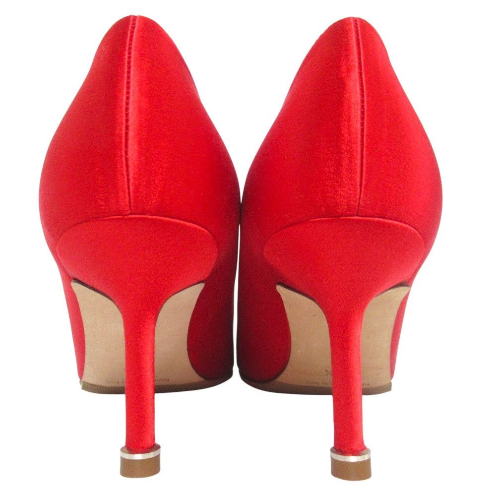 Manolo Blahnik Manolo Blahnik Manolo Blahnik Hangisi Satin Pumps Textile Shoes DUTY FREE for USA Size ONE SIZE - 3 Thumbnail