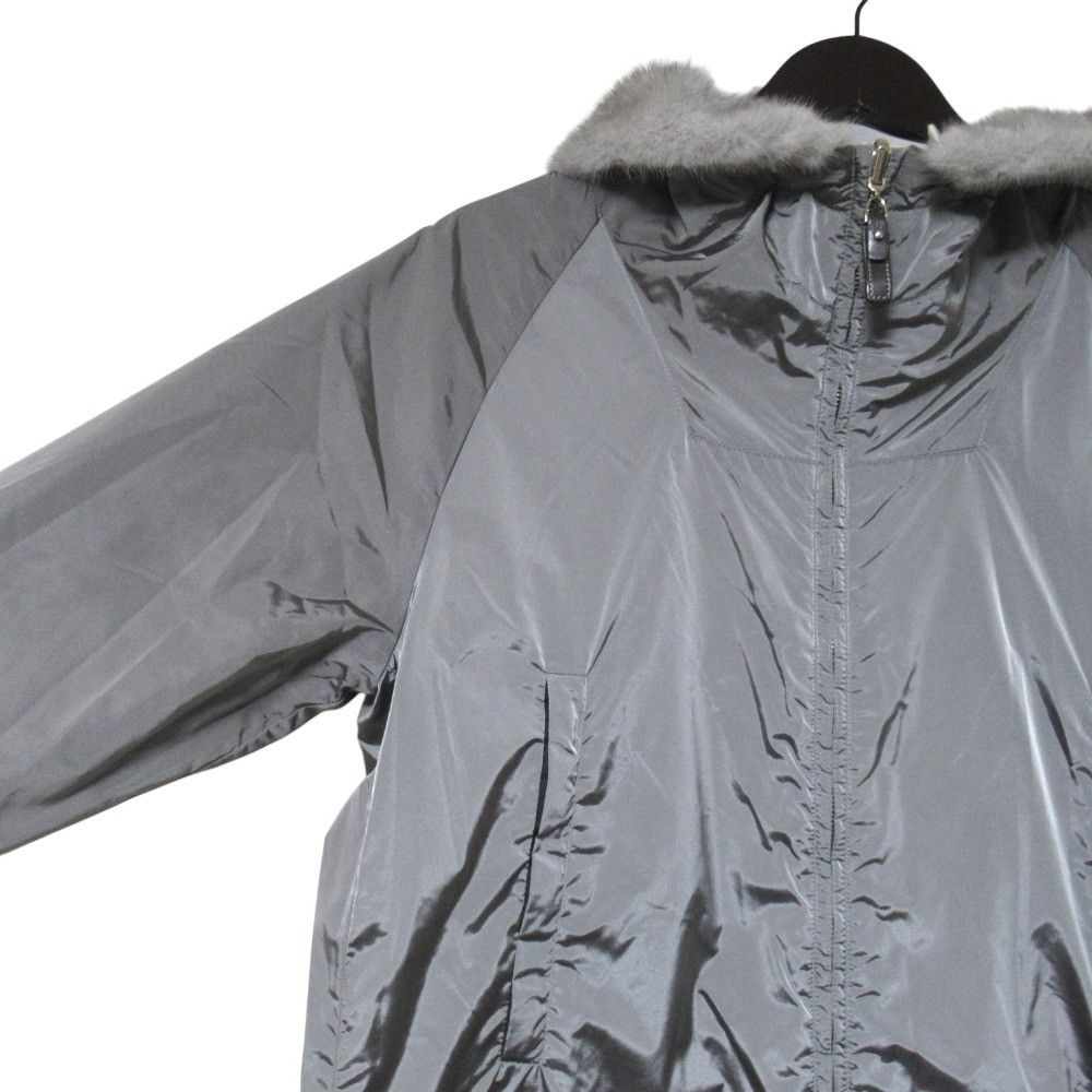 Max Mara Max Mara S Max Mara Mink Fur Trim Nylon Hooded Coat Textile Outerwear DUTY FREE for USA Size ONE SIZE - 8 Thumbnail