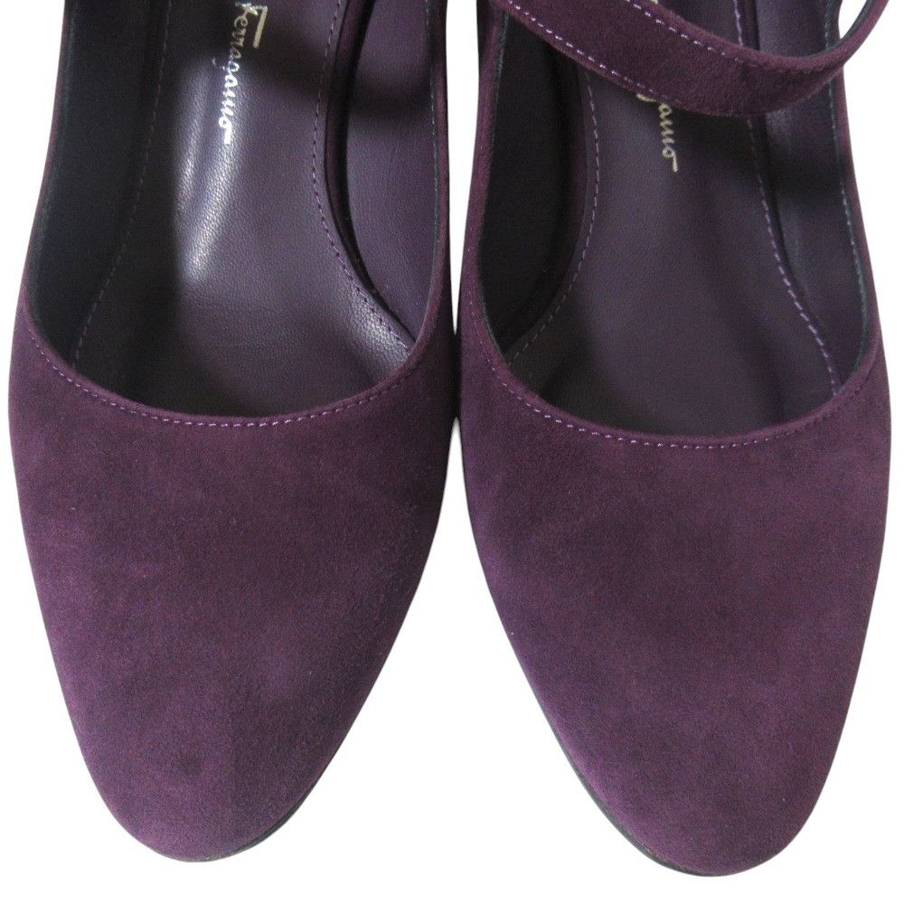 Salvatore Ferragamo Salvatore Ferragamo Salvatore Ferragamo ORTENSIA 55.5 Suede Mary Jane Pumps Leather Shoes ORTENSIA55.5 DUTY FREE for USA Size ONE SIZE - 5 Thumbnail