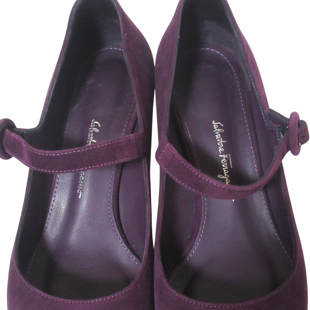 Salvatore Ferragamo Salvatore Ferragamo Salvatore Ferragamo ORTENSIA 55.5 Suede Mary Jane Pumps Leather Shoes ORTENSIA55.5 DUTY FREE for USA Size ONE SIZE - 6 Thumbnail