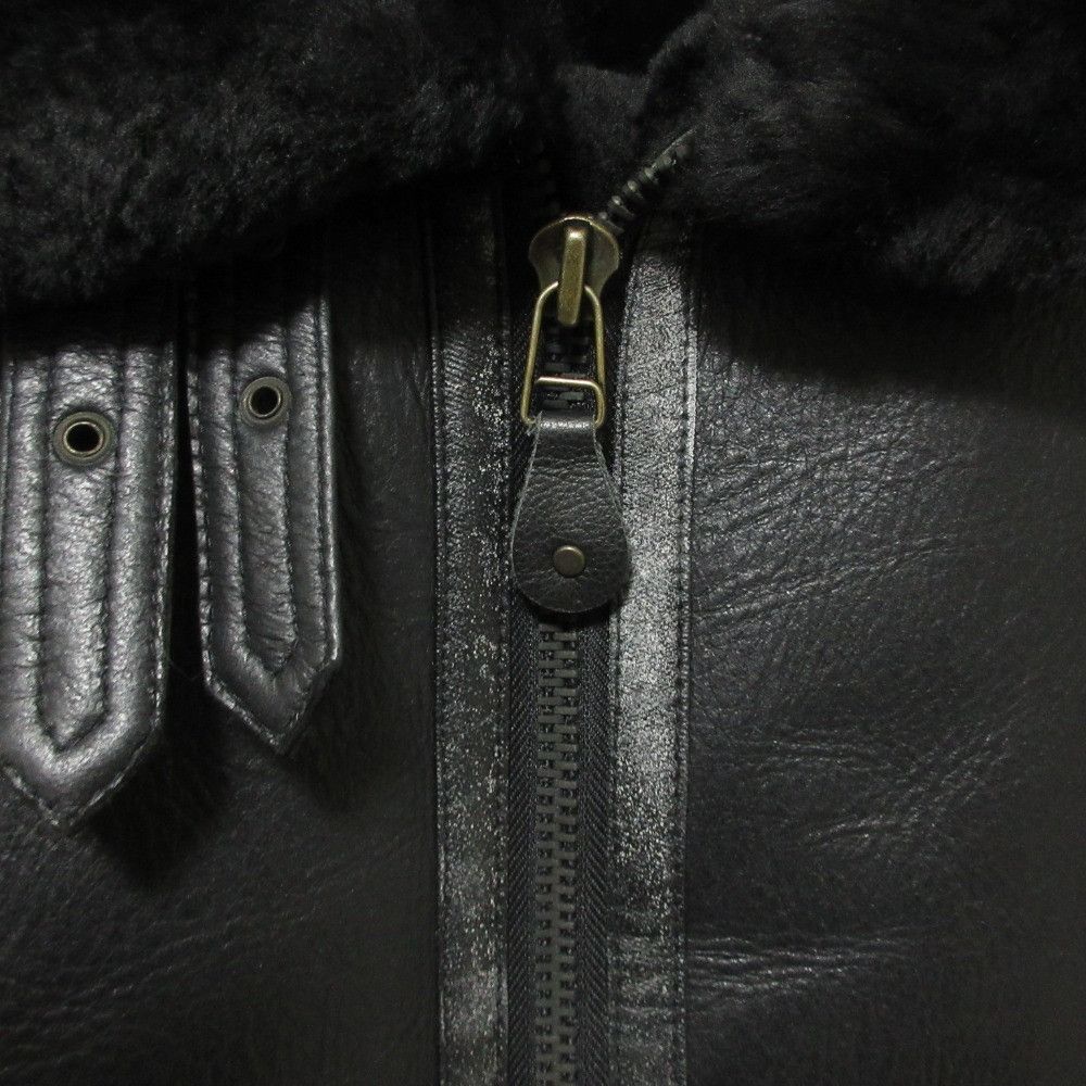 Other Other WESTOP Shearling Flight Jacket Leather Outerwear DUTY FREE for USA Size ONE SIZE - 7 Thumbnail