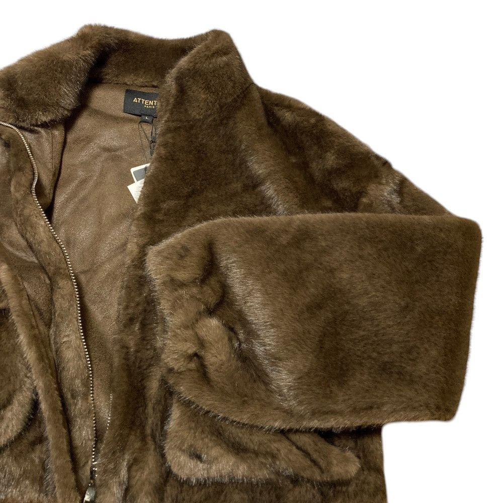 Other Other Atlantis Faux Fur Short Jacket Plastic / Synthetic Outerwear A0854LB442 DUTY FREE for USA Size ONE SIZE - 3 Thumbnail