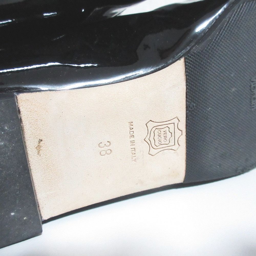 Other Other NEBULONI E. Patent Leather Long Boots Leather Shoes DUTY FREE for USA Size ONE SIZE - 9 Thumbnail