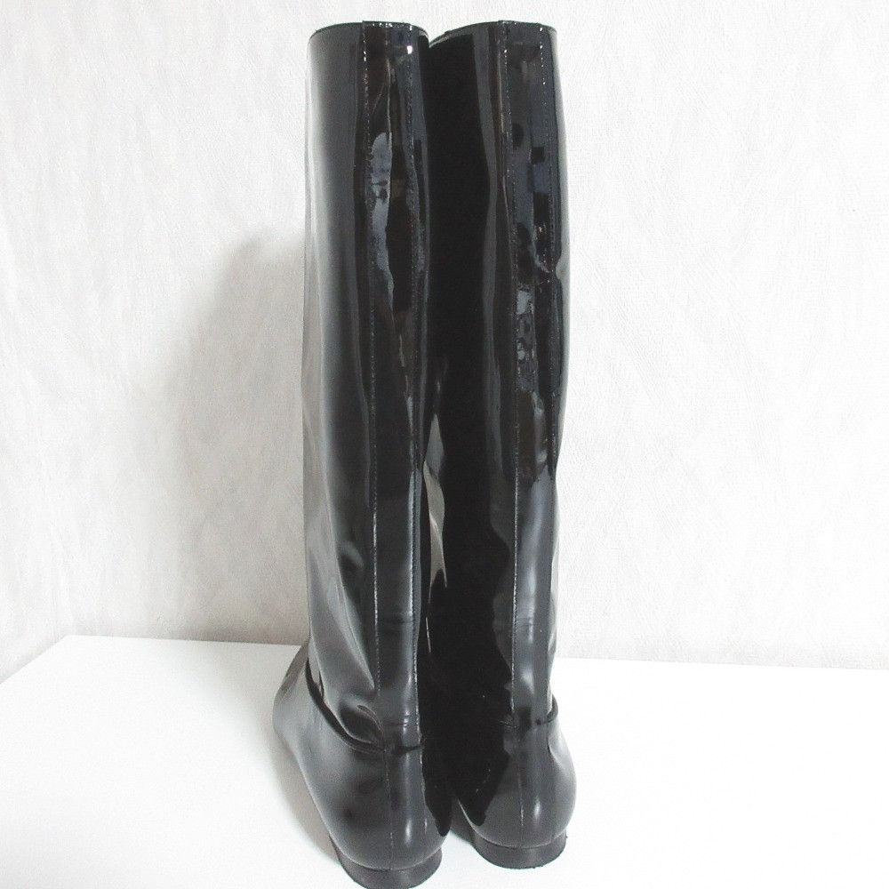 Other Other NEBULONI E. Patent Leather Long Boots Leather Shoes DUTY FREE for USA Size ONE SIZE - 5 Thumbnail