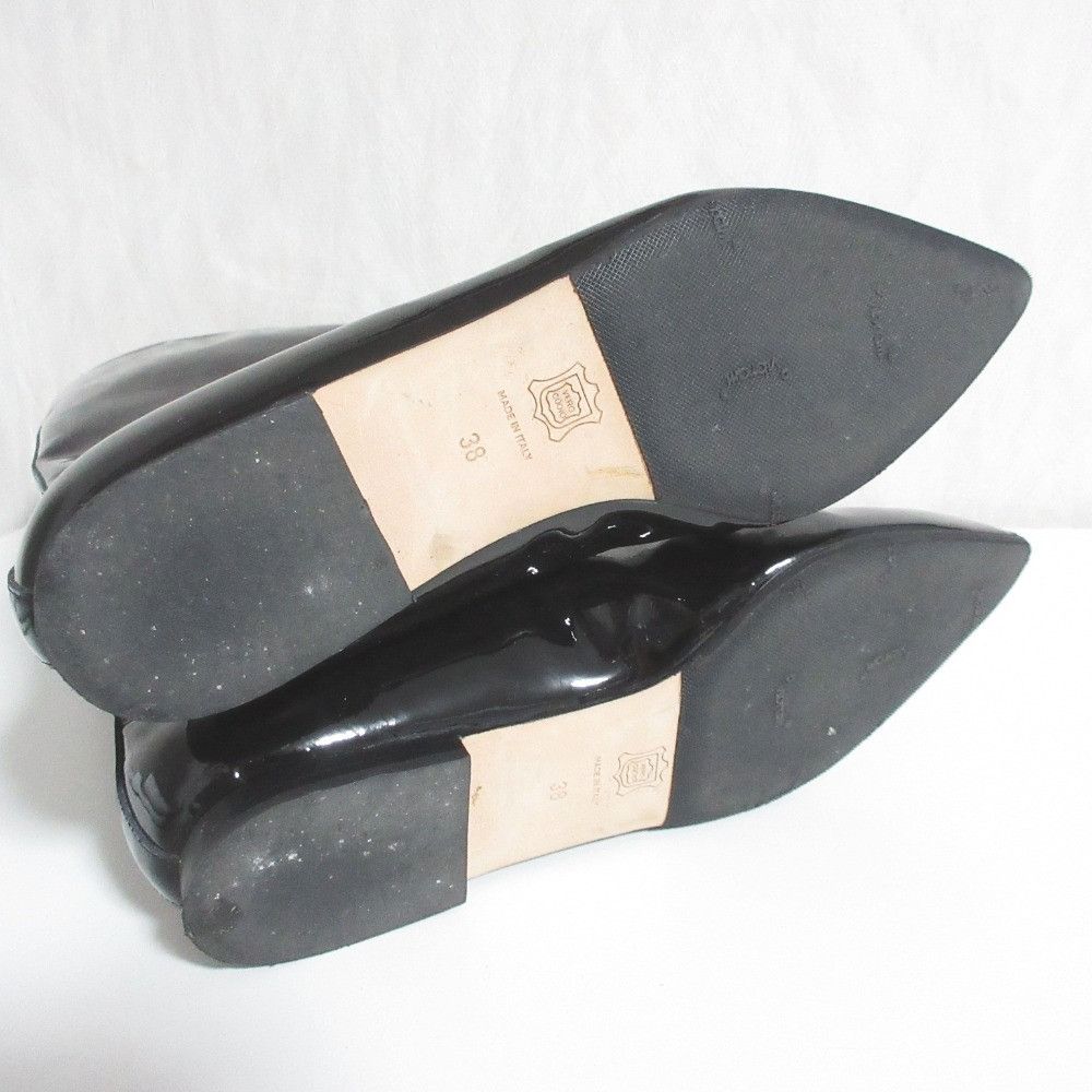 Other Other NEBULONI E. Patent Leather Long Boots Leather Shoes DUTY FREE for USA Size ONE SIZE - 8 Thumbnail