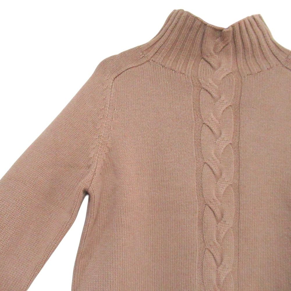 Max Mara MaxMara S Max Mara Wool Cashmere Turtleneck Cable Knit Sweater Textile Tops DUTY FREE for USA Size ONE SIZE - 3 Thumbnail