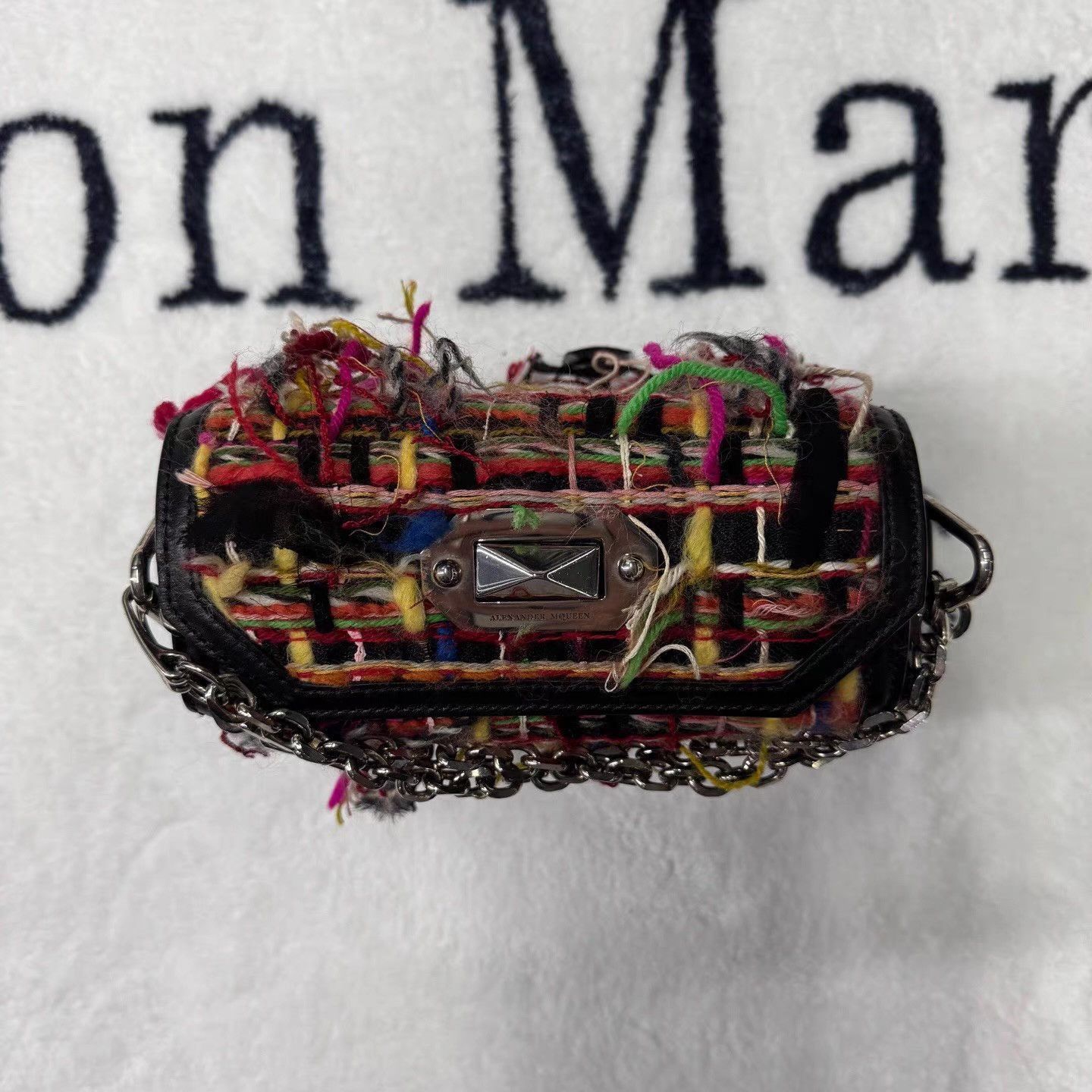 Alexander McQueen Multi-Color Textured Chain Handle Mini Bag Size ONE SIZE - 2 Thumbnail