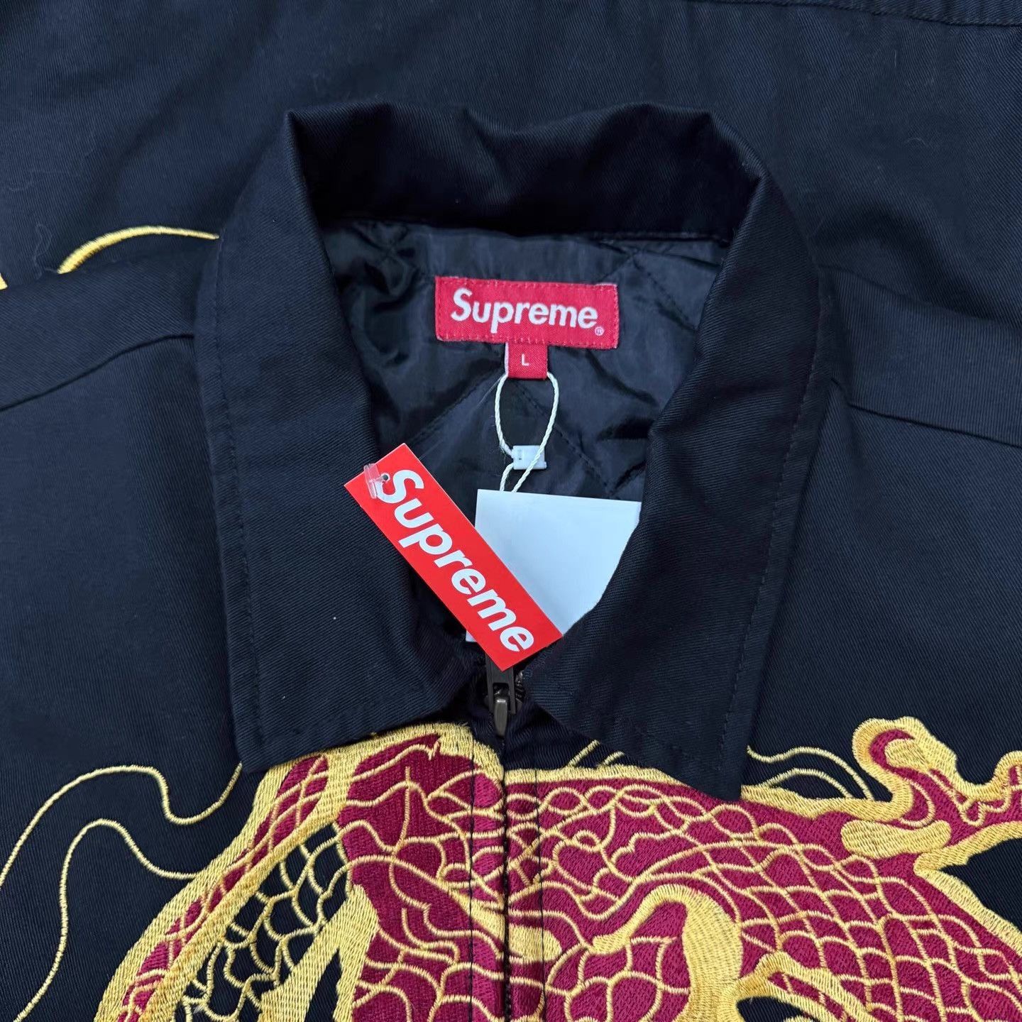 Supreme Dragon Embroidered Multi Color Light Jacket L Size US L / EU 52-54 / 3 - 3 Thumbnail