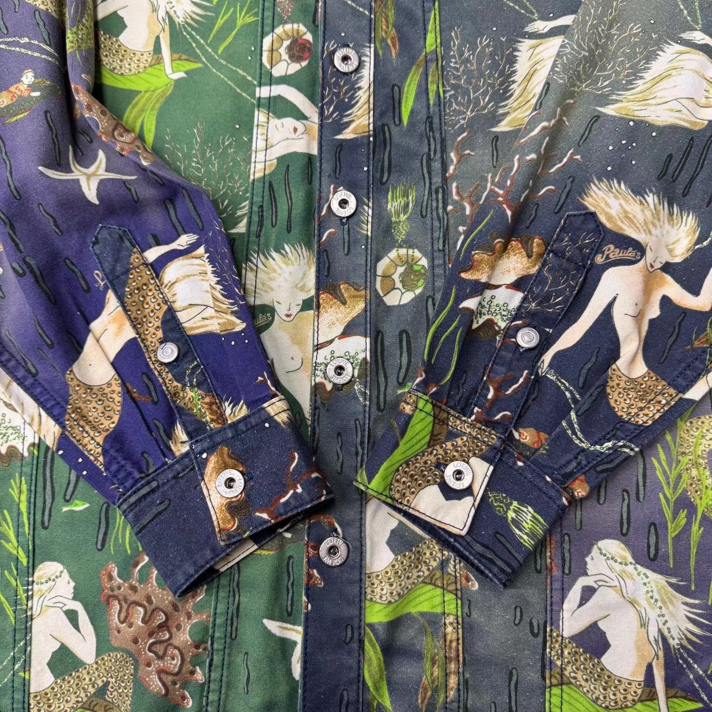 Loewe Mermaid & Sea Life Print Button-Up Shirt Size US L / EU 52-54 / 3 - 2 Thumbnail