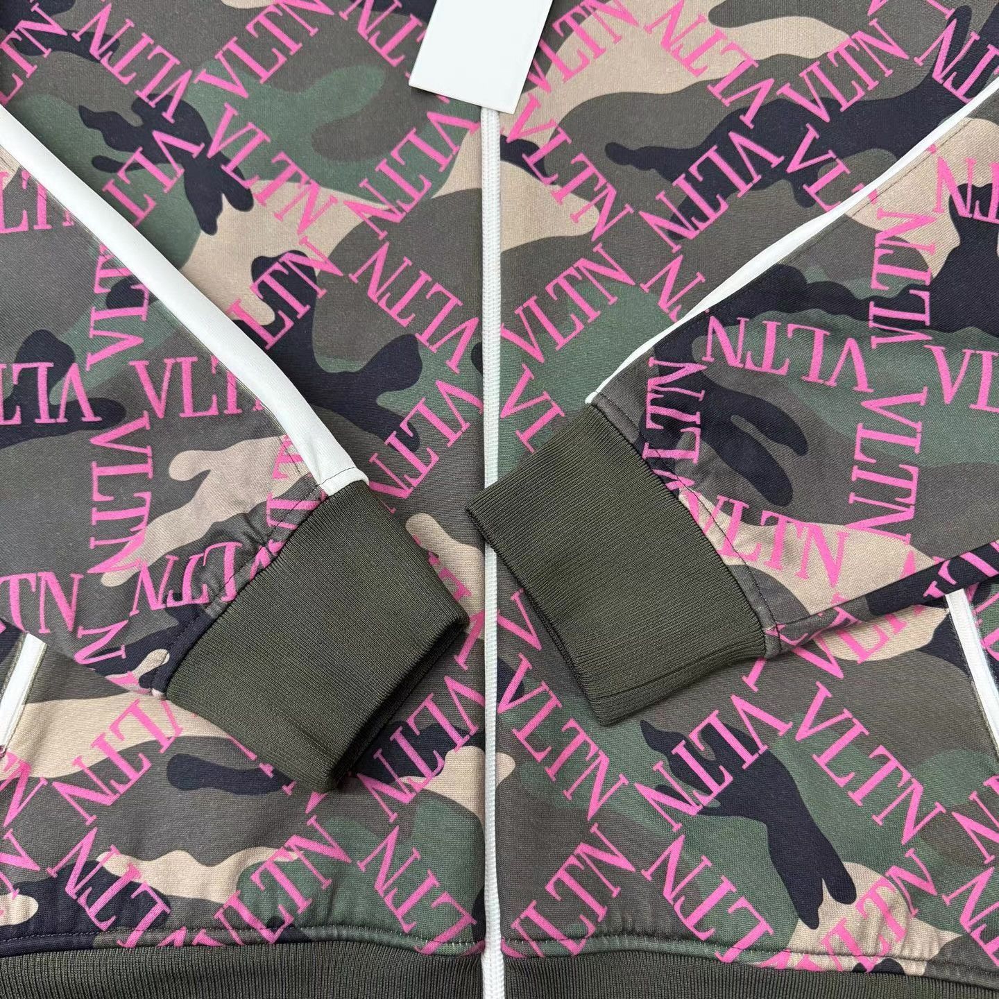 Valentino Multi Camo Zip Front Bomber Jacket Size US M / EU 48-50 / 2 - 2 Thumbnail