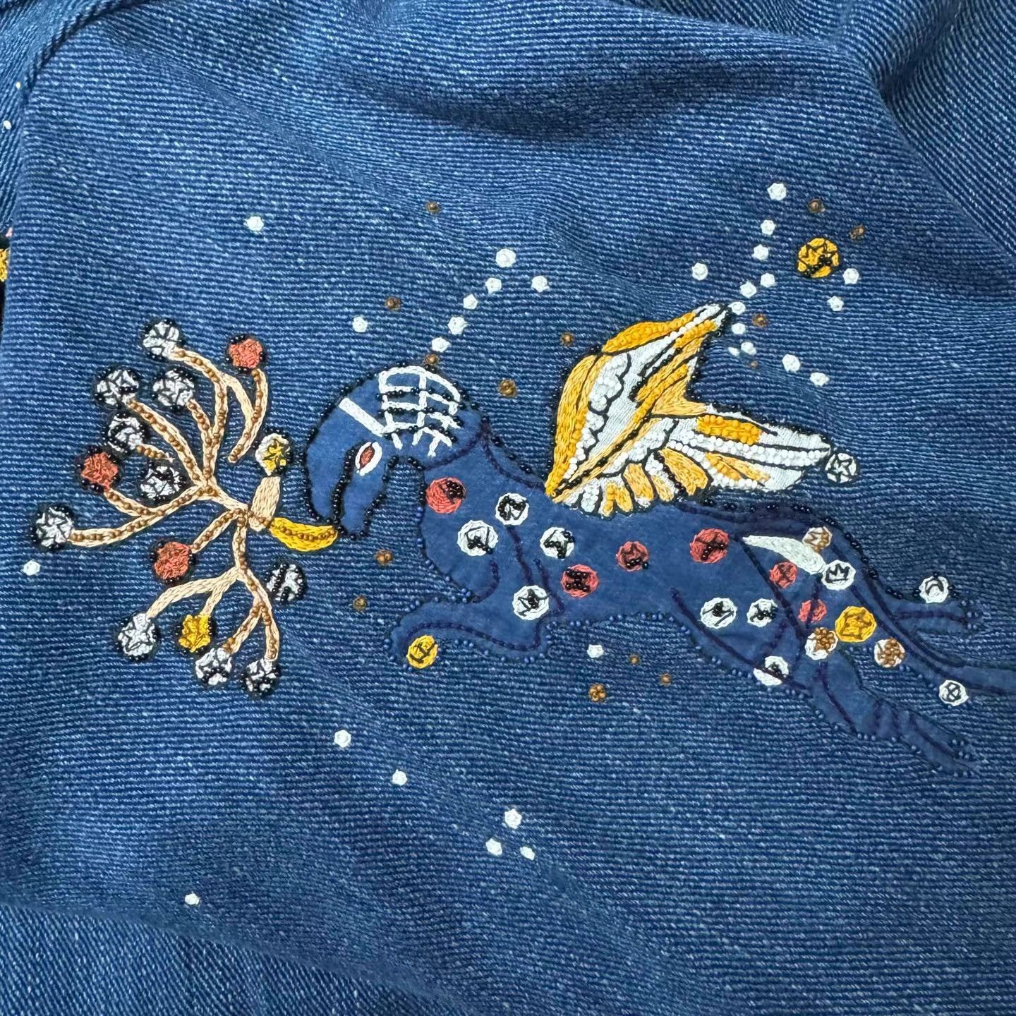 Valentino Blue Embroidered Short Sleeve Wrap Top Size US XL / EU 56 / 4 - 5 Thumbnail