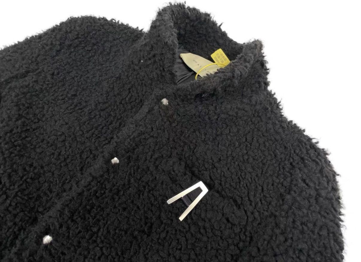1017 ALYX 9SM Black Longline Textured Fleece Coat Size US M / EU 48-50 / 2 - 4 Thumbnail