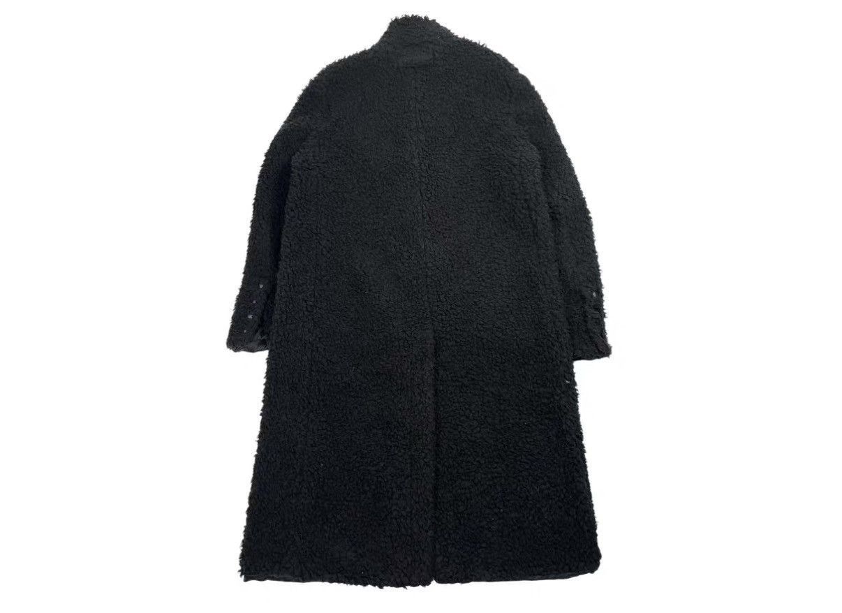 1017 ALYX 9SM Black Longline Textured Fleece Coat Size US M / EU 48-50 / 2 - 2 Thumbnail
