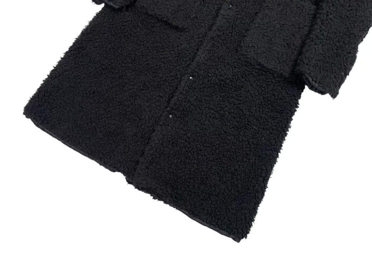 1017 ALYX 9SM Black Longline Textured Fleece Coat Size US M / EU 48-50 / 2 - 5 Thumbnail