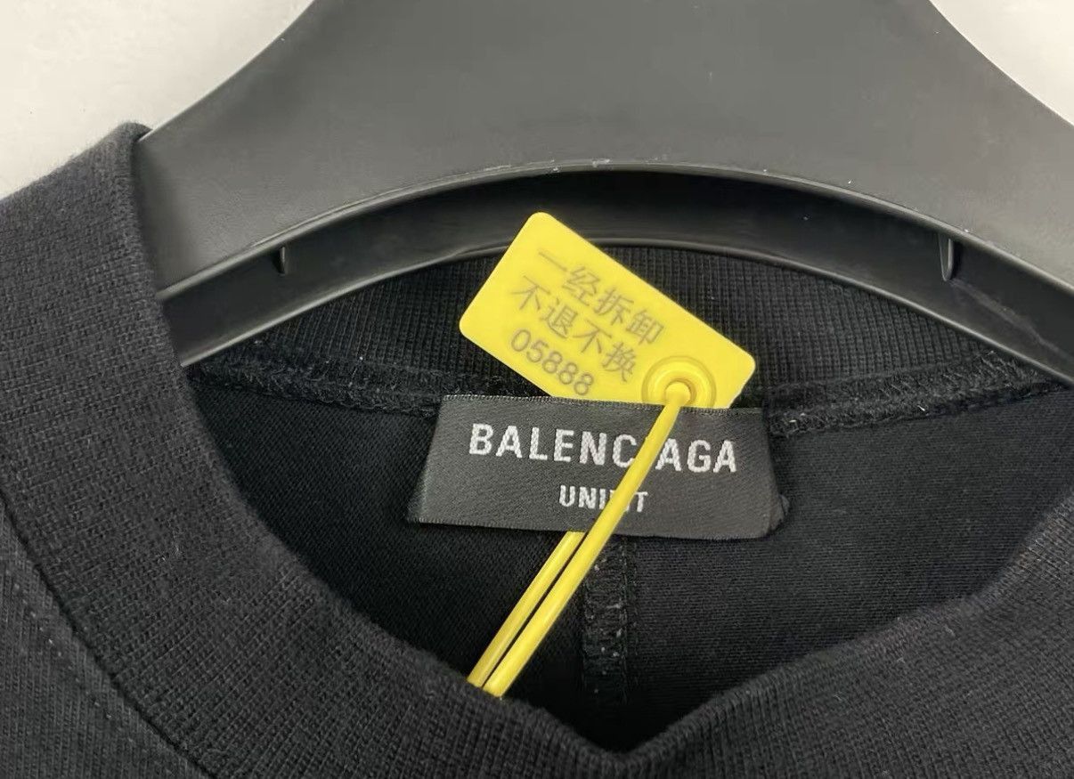 Balenciaga Black Color Block Short Sleeve Shirt Size US M / EU 48-50 / 2 - 5 Thumbnail