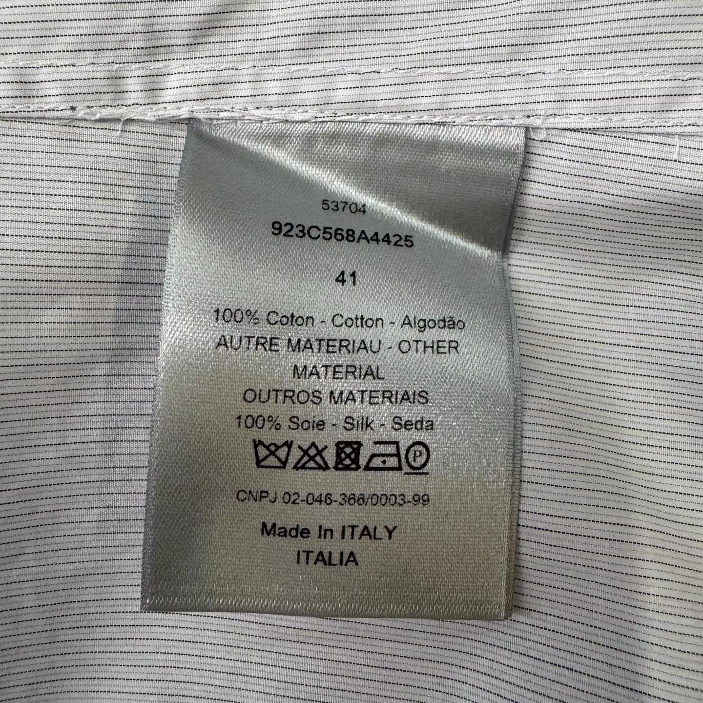 Dior White Button-Up Shirt with Chest Pocket Size US L / EU 52-54 / 3 - 5 Thumbnail