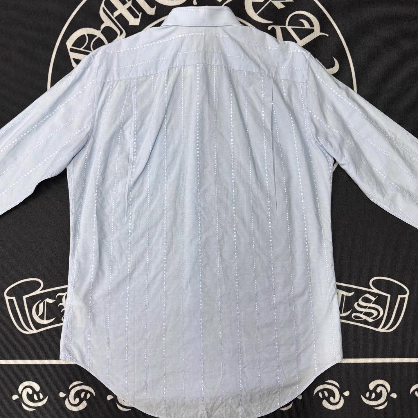 Louis Vuitton Blue Long Sleeve Striped Button Up Shirt Size US L / EU 52-54 / 3 - 3 Thumbnail