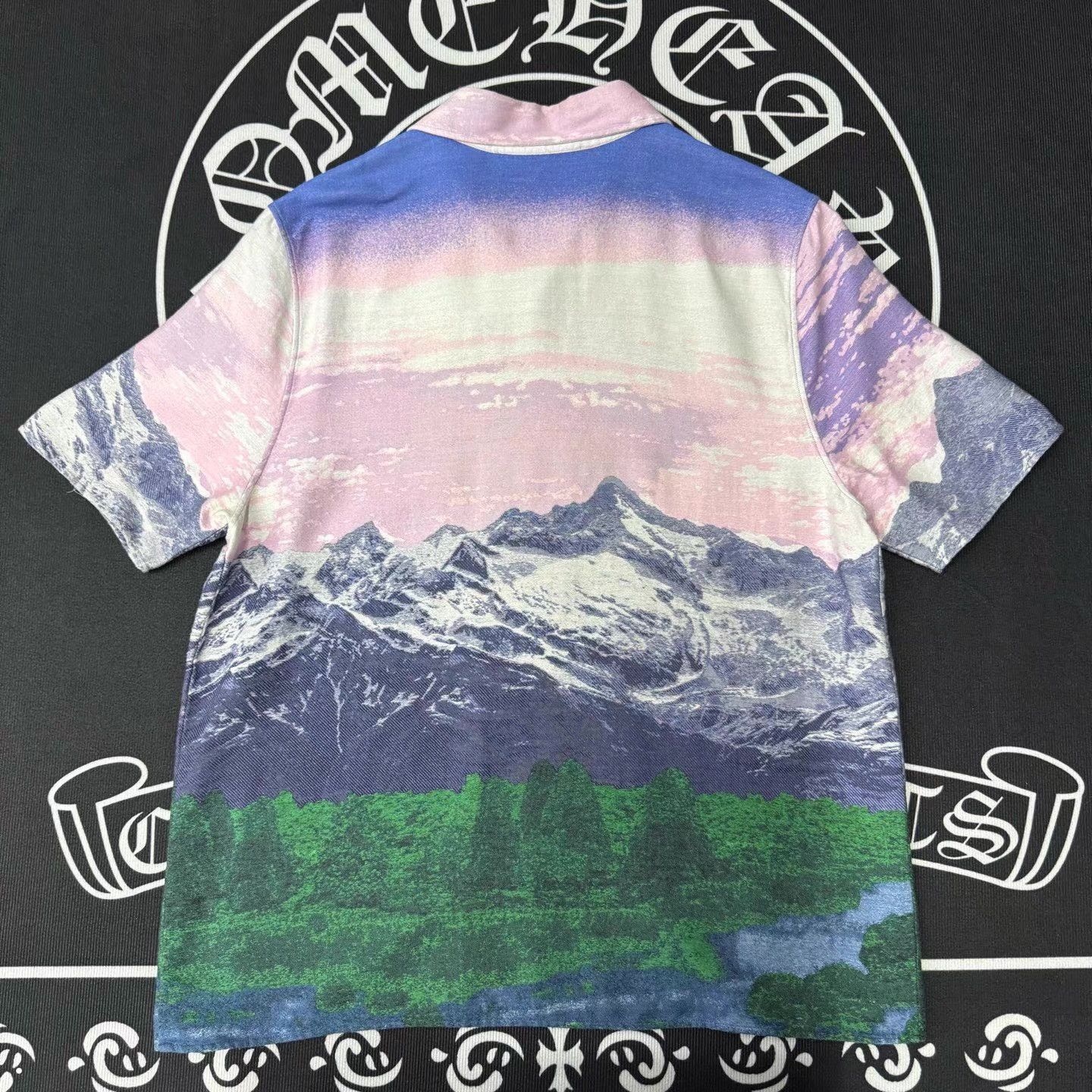 Louis Vuitton Multi Mountain Print Short Sleeve Button-Up Shirt Size US L / EU 52-54 / 3 - 2 Thumbnail