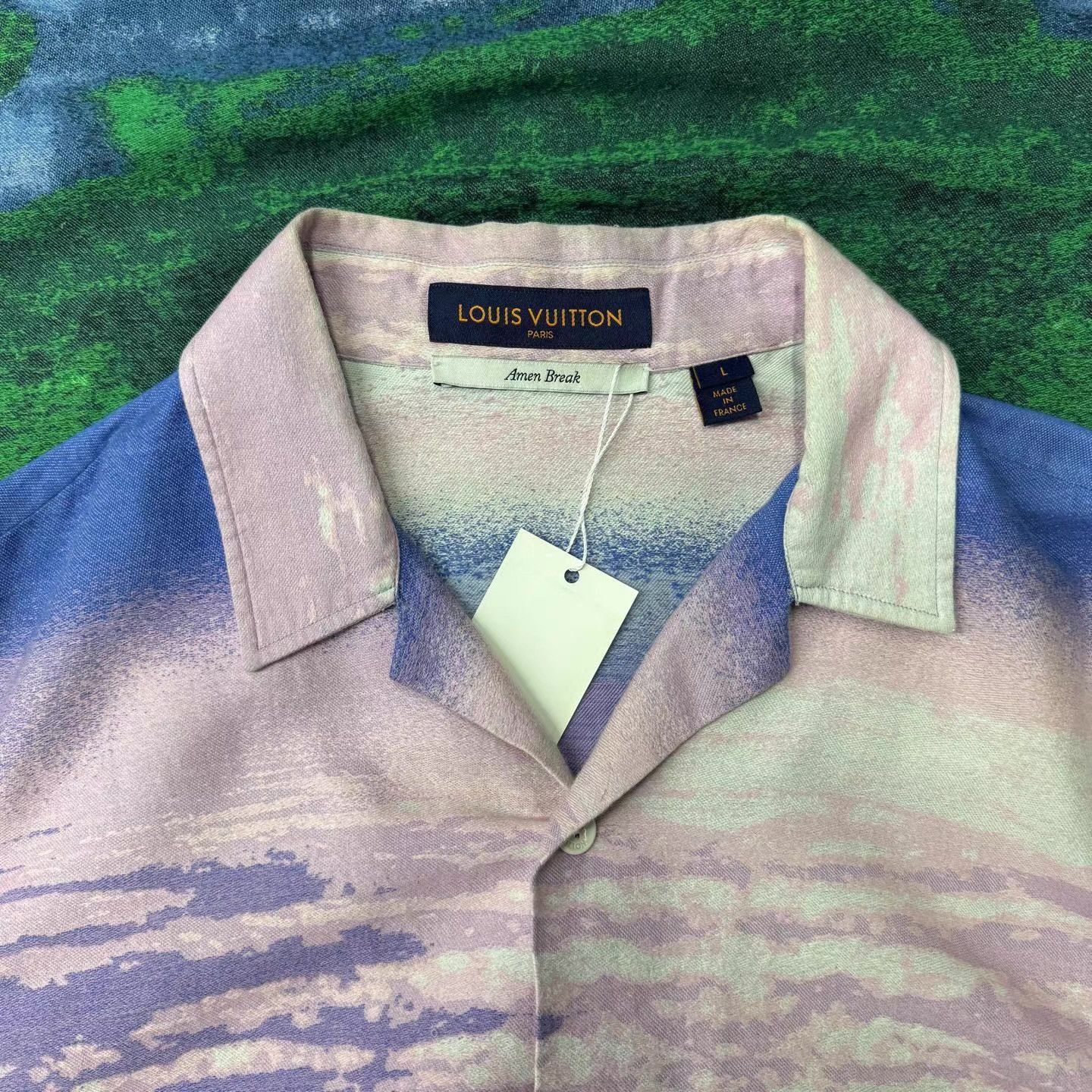 Louis Vuitton Multi Mountain Print Short Sleeve Button-Up Shirt Size US L / EU 52-54 / 3 - 4 Thumbnail
