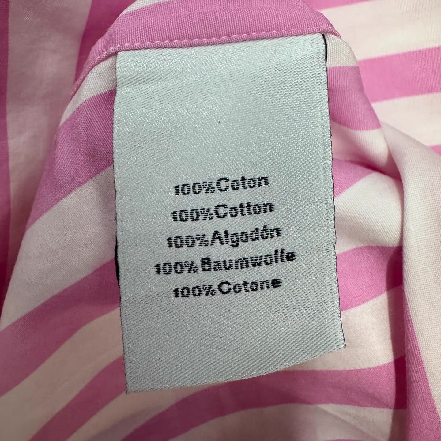 Hermes Pink and White Striped Long Sleeve Button-Up Shirt Size US L / EU 52-54 / 3 - 5 Thumbnail