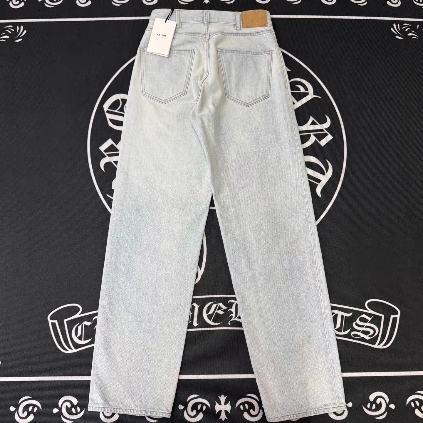 Celine Blue High-Waisted Denim Jeans Size US 36 / EU 52 - 4 Thumbnail