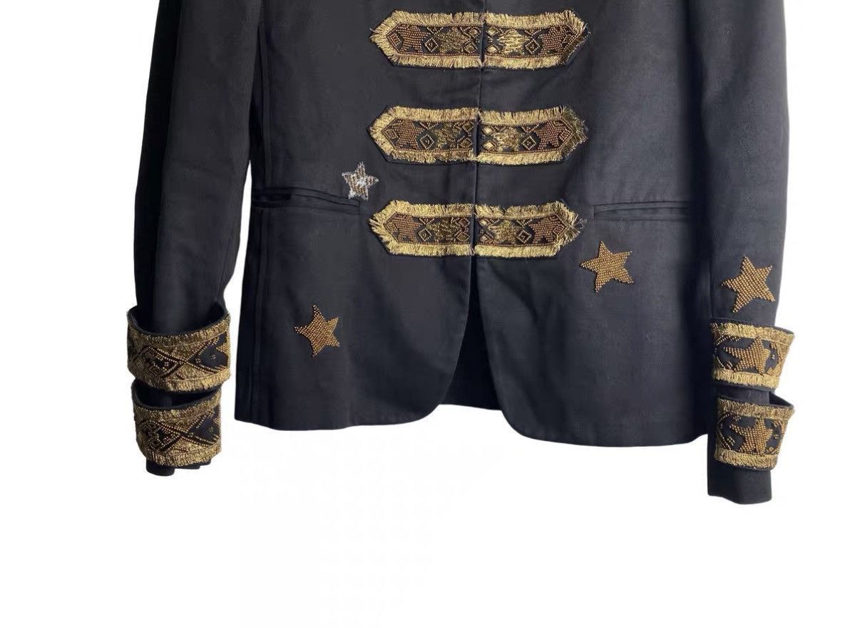 Valentino Black Embroidered Star Light Jacket Size US M / EU 48-50 / 2 - 4 Thumbnail