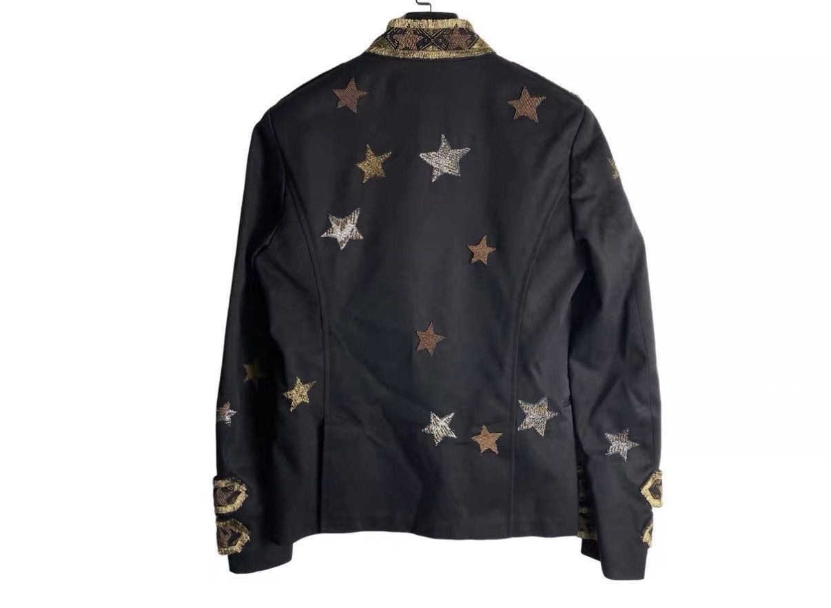 Valentino Black Embroidered Star Light Jacket Size US M / EU 48-50 / 2 - 2 Thumbnail